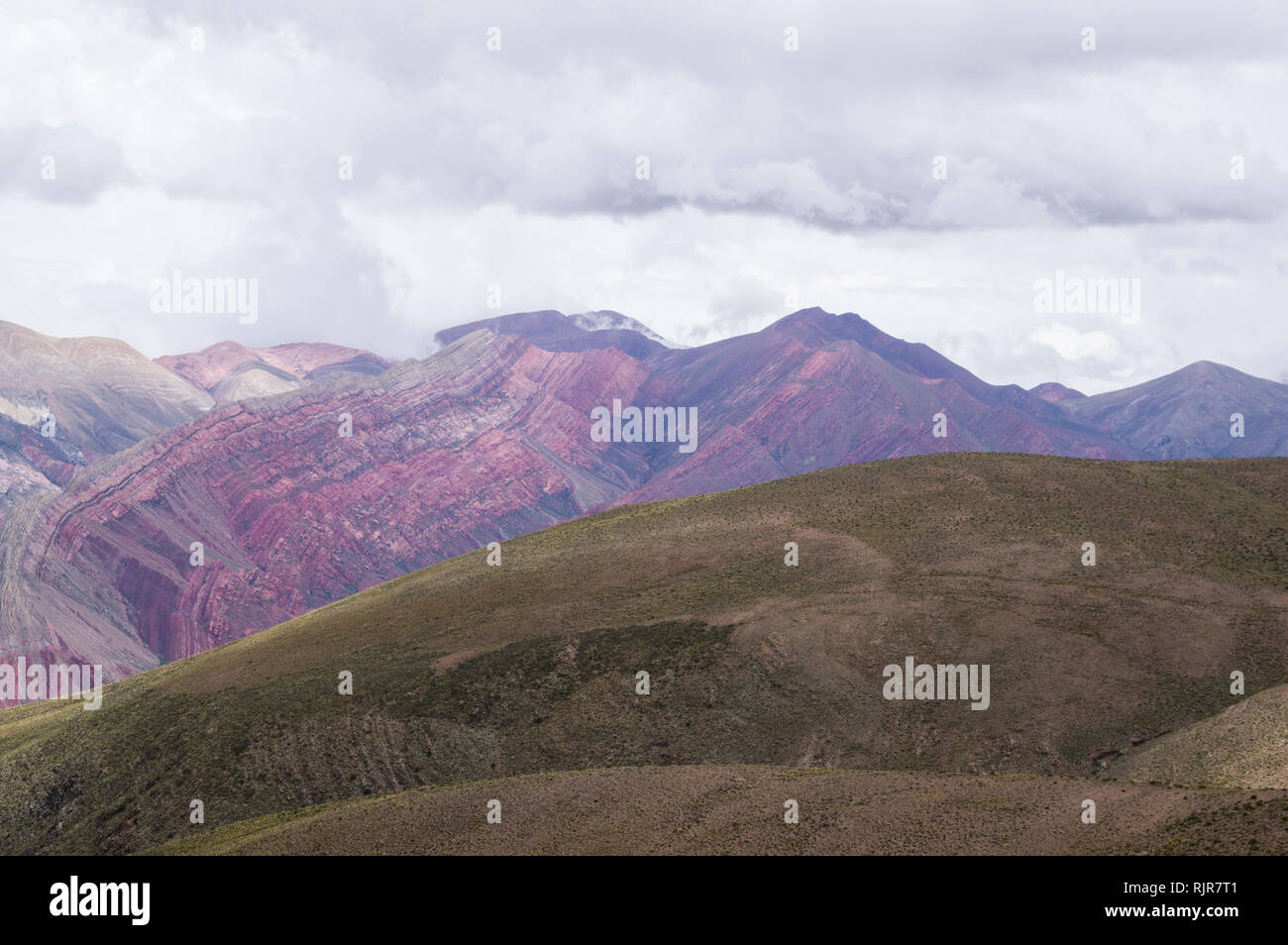 Das gebirgsland von Hornocal Stockfoto