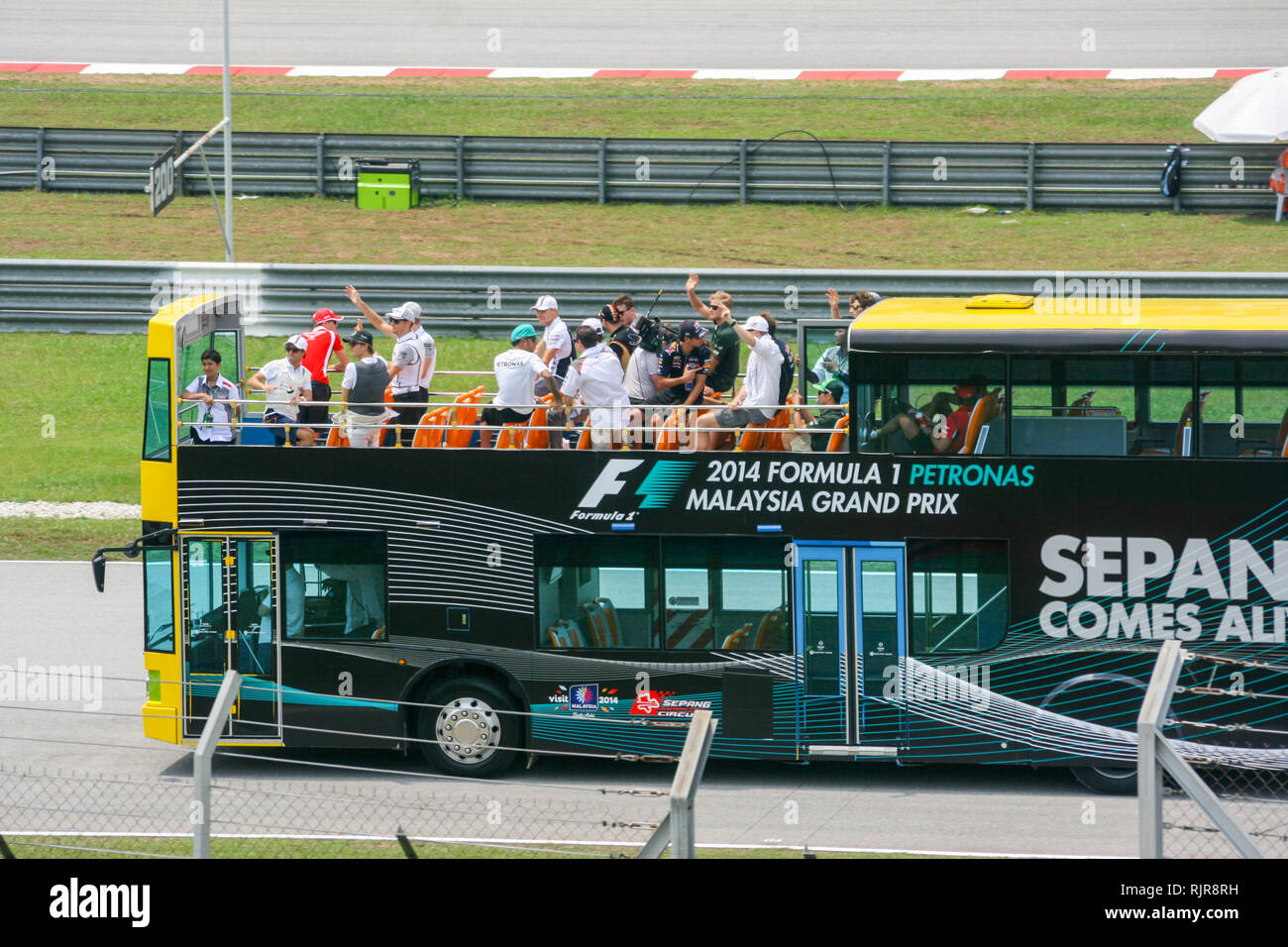 Formel Eins (F1) in Sepang Circuit, Kuala Lumpur, Malaysia Stockfoto
