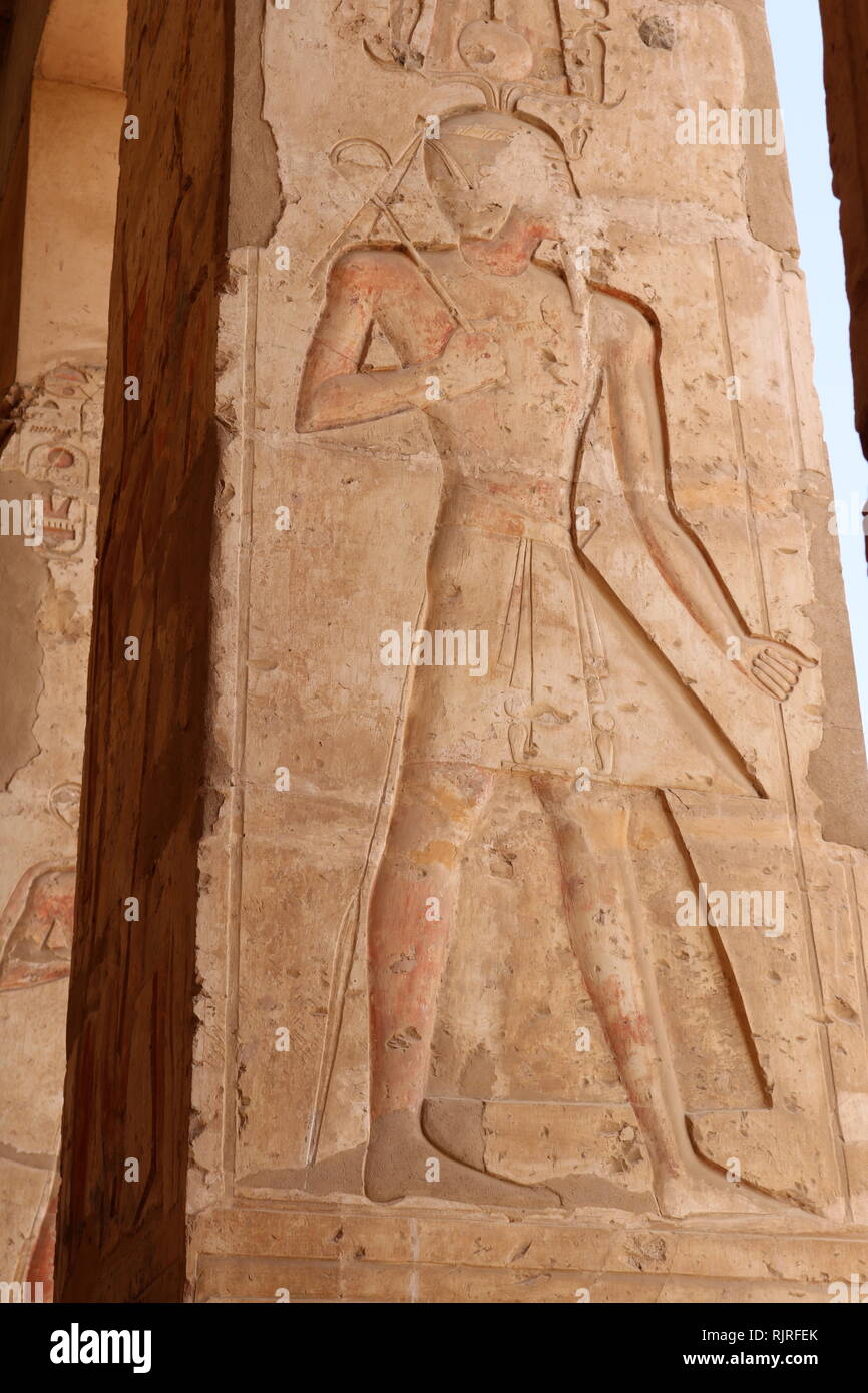 Abydos, eine der ältesten Städte des Alten Ägypten; König Ramses II. Stockfoto