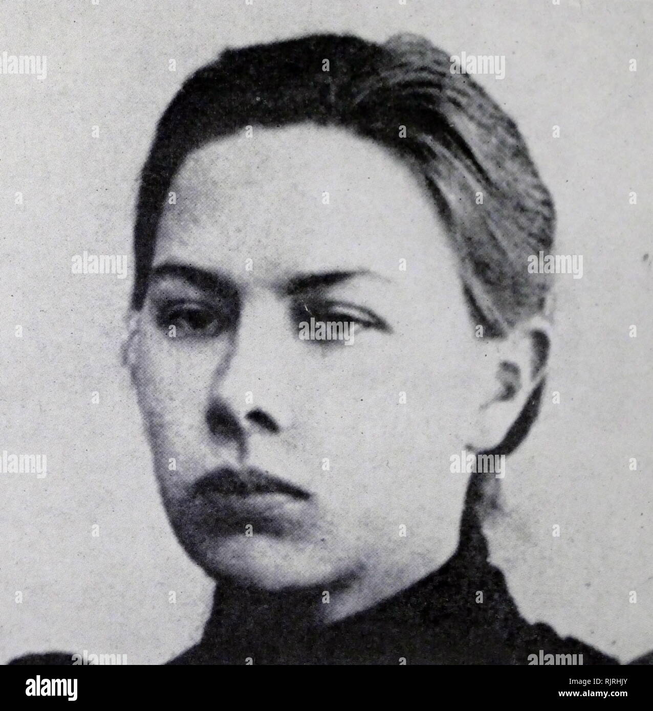 Nadeshda Konstantinowna Krupskaja (1869-1939), russische Bolschewistische Revolutionäre, Politiker, und die Frau von Wladimir Lenin von 1898 bis zu seinem Tod im Jahre 1924. Sie diente als Stellvertretender Außenminister der Sowjetunion für Bildung von 1929 bis zu ihrem Tod im Jahr 1939 Stockfoto