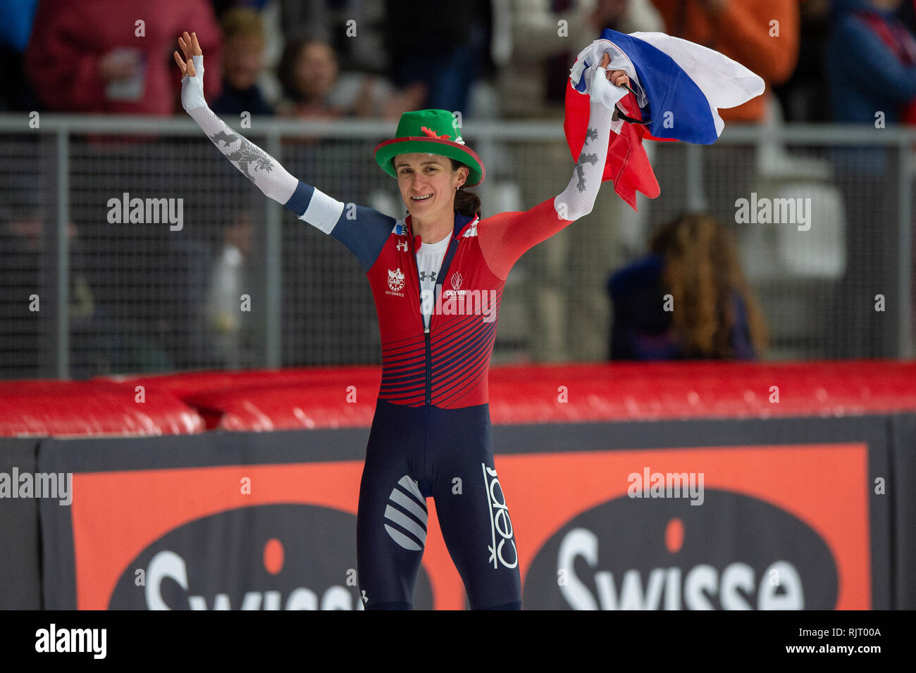 Vom 7. Februar 2019 Inzell, Deutschland ISU World Single Entfernungen Eisschnelllauf Meisterschaften 3000 m Martina Sablikova Stockfoto