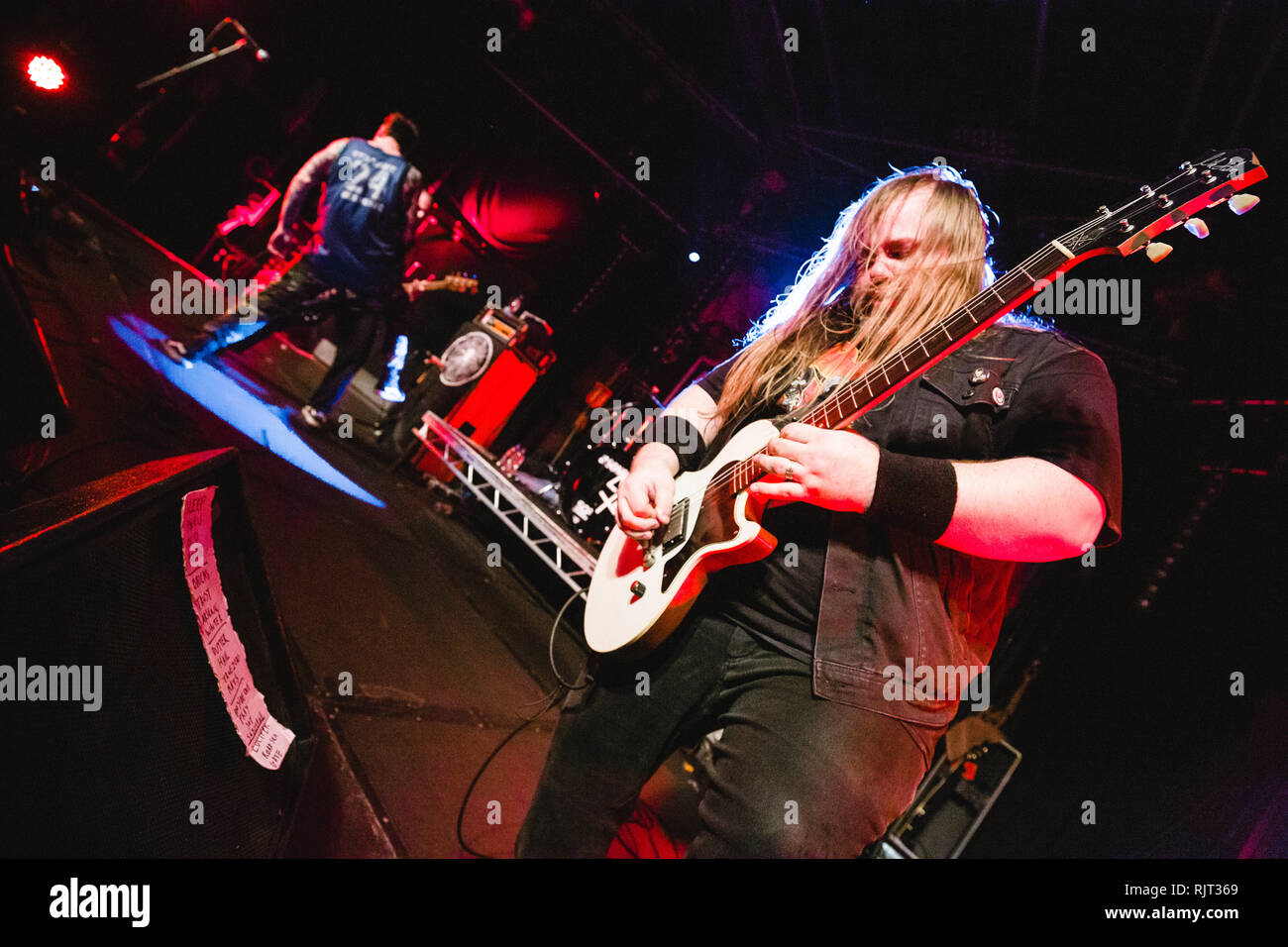 Cambridge, Großbritannien. 7. Februar 2019. Kanadische Hardcore Punk Band live im Cambridge Kreuzung durchführen, auf deren aktuelle UK-Tour. Richard Etteridge/Alamy leben Nachrichten Stockfoto