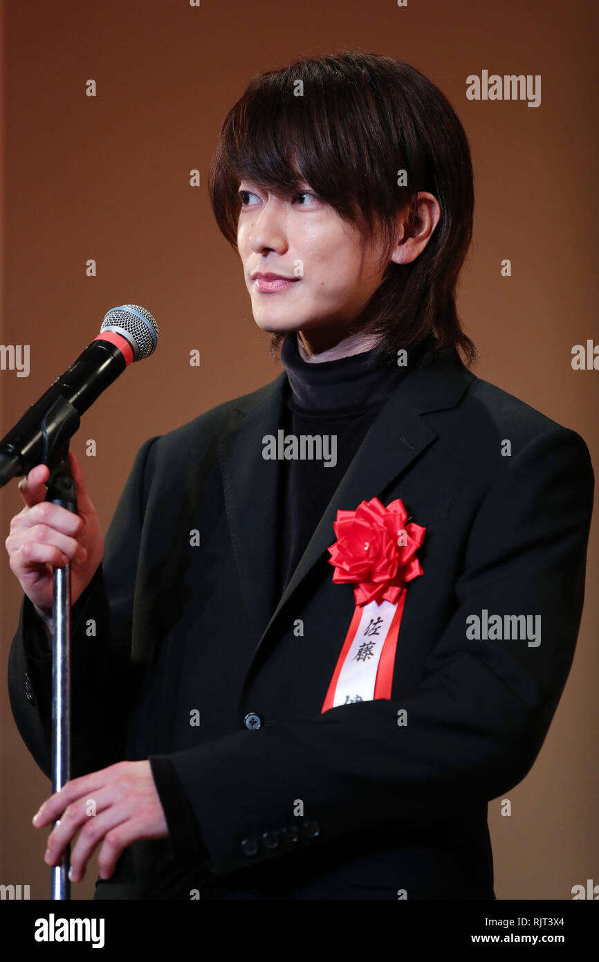 Takeru Sato, Feb 7, 2019: Die 43. Bavaria d'oder Preisverleihung in Tokio, Japan, am 7. Februar 2019. Credit: Yutaka/LBA/Alamy leben Nachrichten Stockfoto
