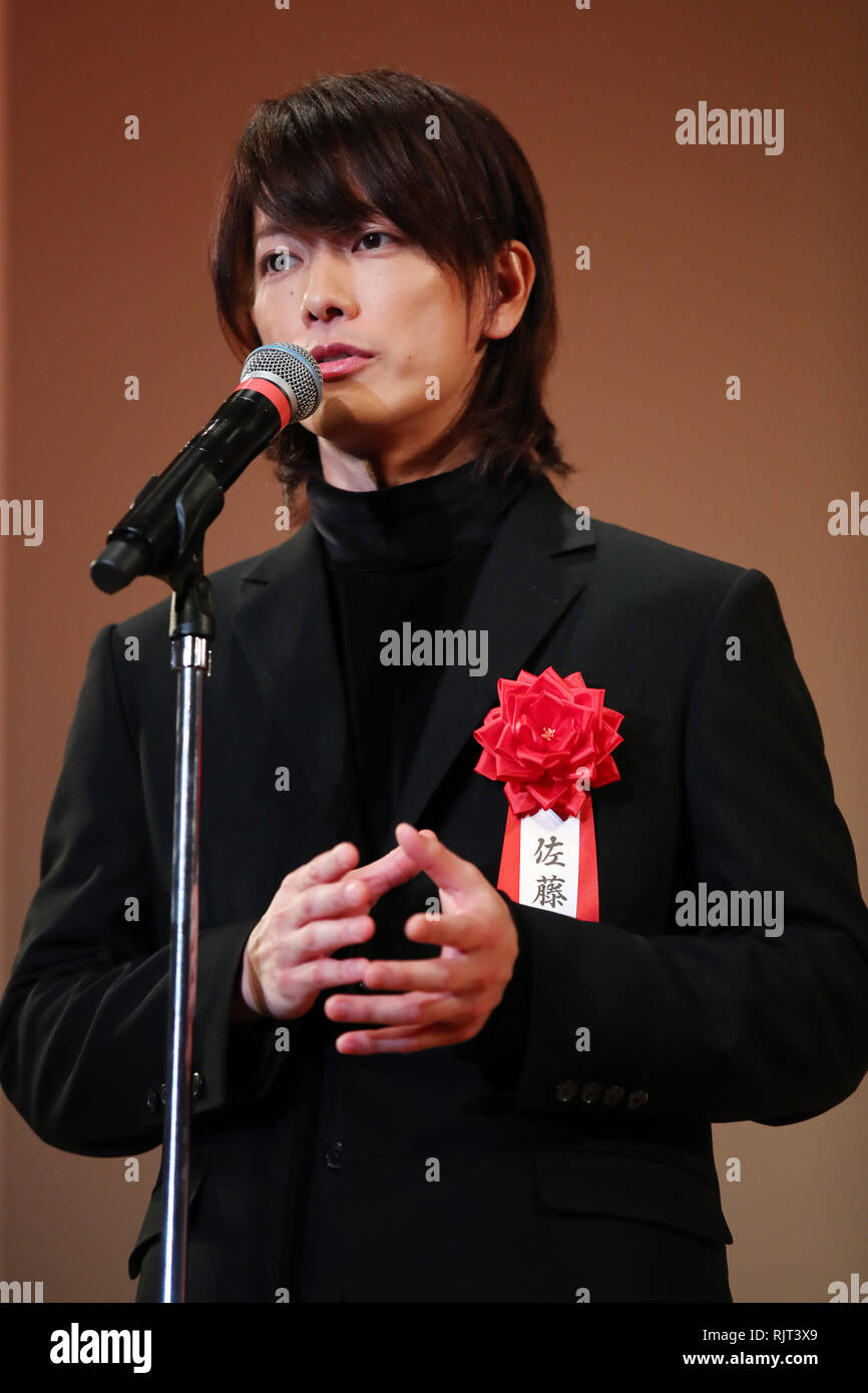 Takeru Sato, Feb 7, 2019: Die 43. Bavaria d'oder Preisverleihung in Tokio, Japan, am 7. Februar 2019. Credit: Yutaka/LBA/Alamy leben Nachrichten Stockfoto