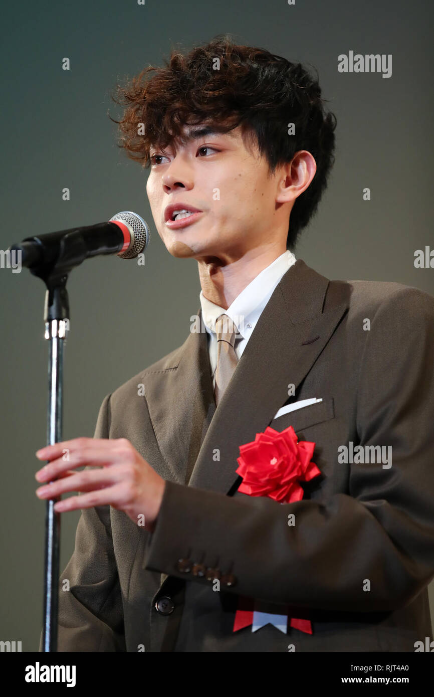 Masaki Suda, Feb 7, 2019: Die 43. Bavaria d'oder Preisverleihung in Tokio, Japan, am 7. Februar 2019. Credit: Yutaka/LBA/Alamy leben Nachrichten Stockfoto
