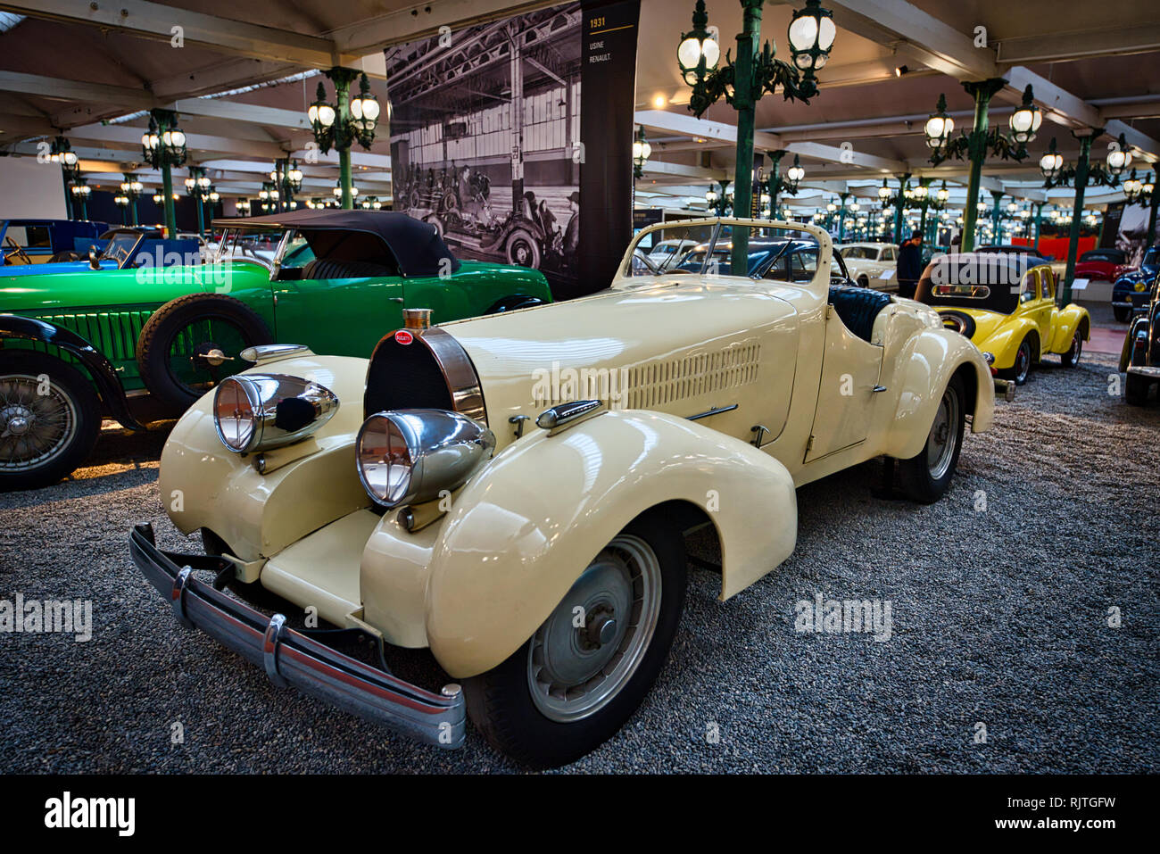 Oldtimer Autos Automobilmuseum Mulhouse Frankreich Stockfoto