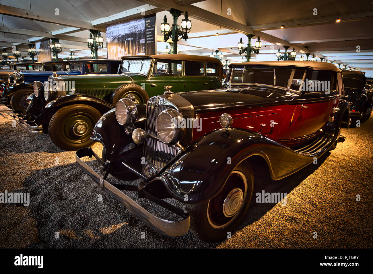 Oldtimer Autos Automobilmuseum Mulhouse Frankreich Stockfoto