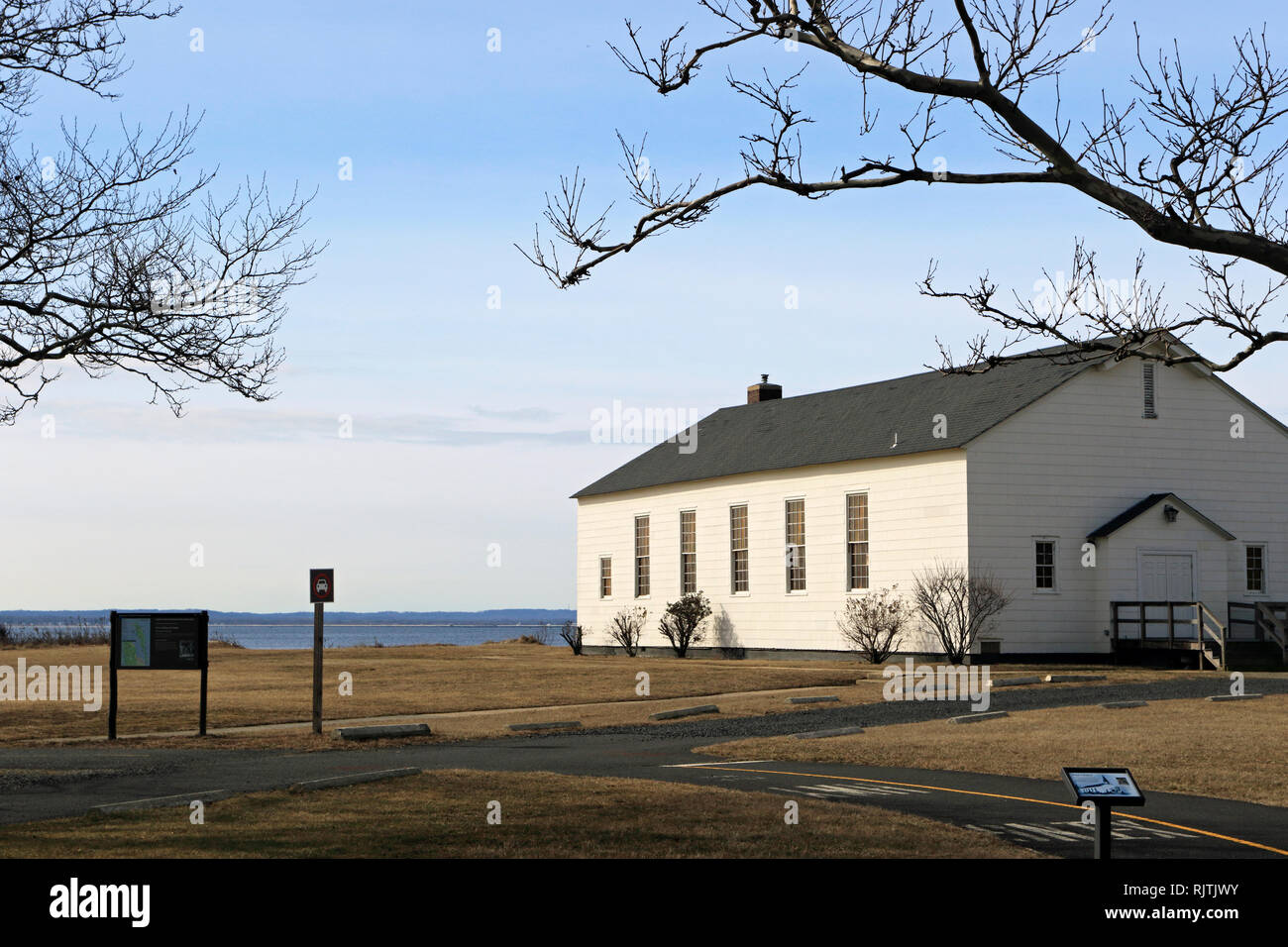 Sandy Hook Kapelle am Fort Hancock, Sandy Hook, New Jersey, USA Stockfoto