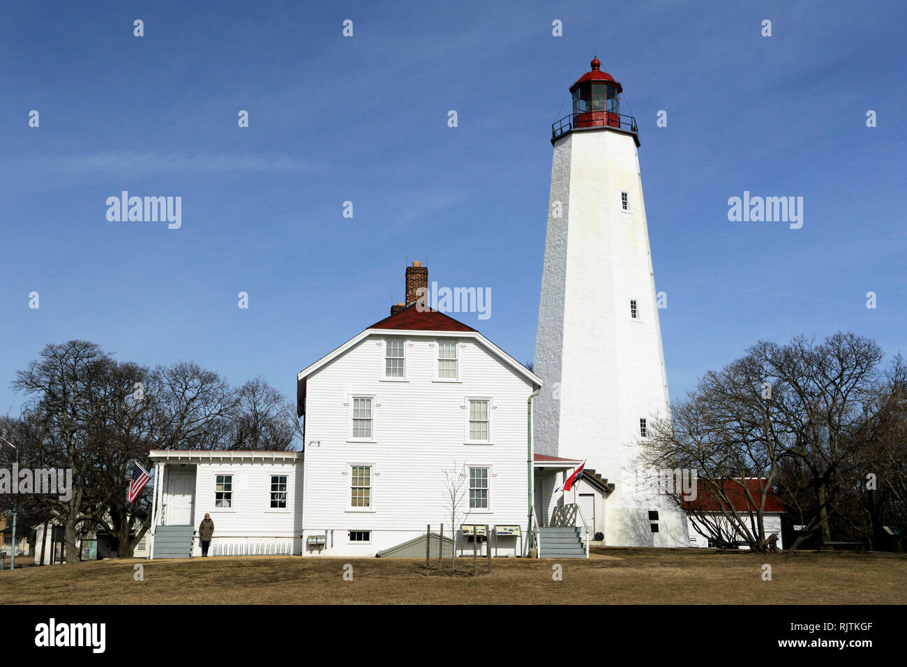 Sandy Hook Lighthouse, Gateway National Park, New Jersey, USA Stockfoto