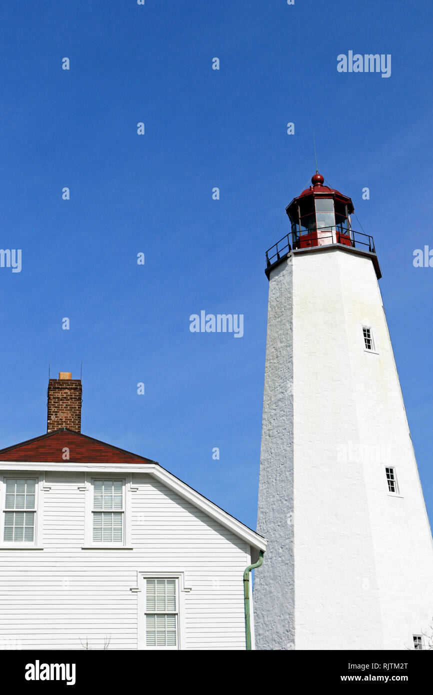 Sandy Hook Lighthouse, Gateway National Park, New Jersey, USA Stockfoto