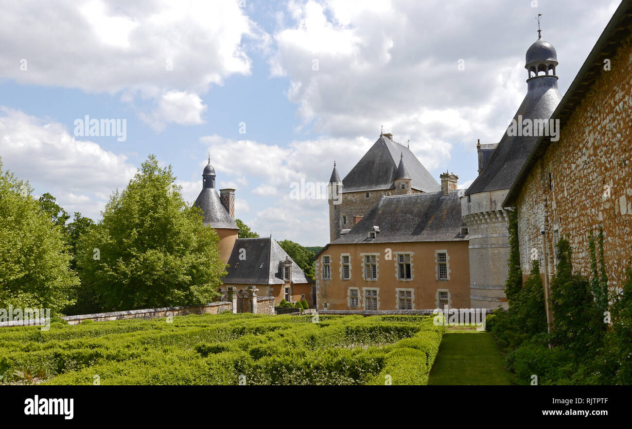 Chateau de Touffou. Bonnes, Frankreich Stockfoto