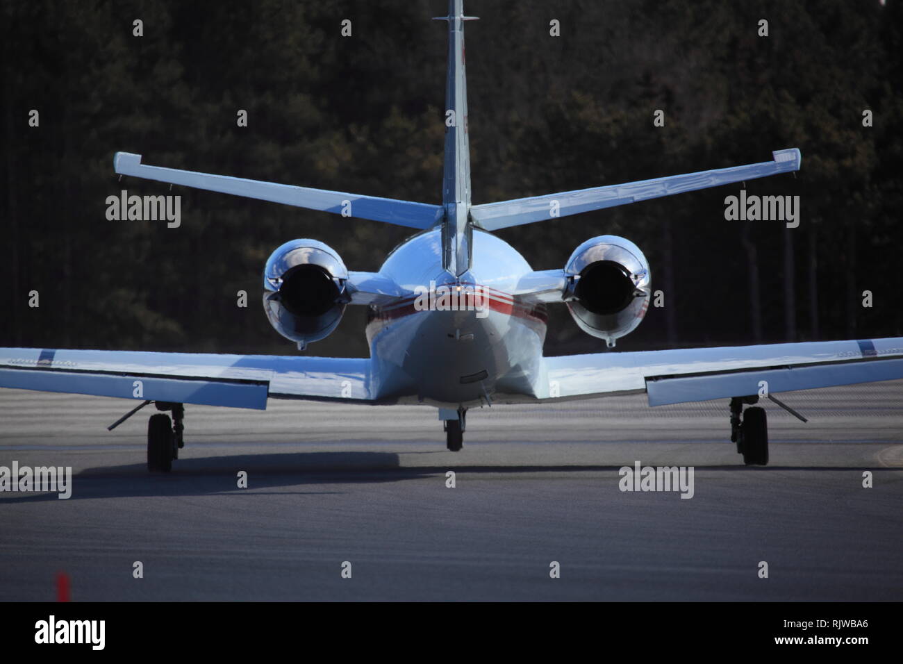 Cessna 550 C-FLZA durch die Regierung von Kanada an der YOW, der internationale Flughafen von Ottawa, Kanada, 01. Februar 2016 Stockfoto