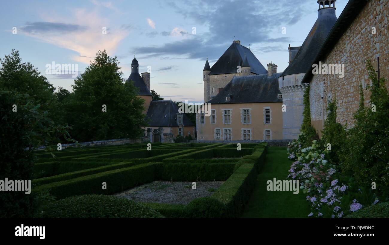 Chateau de Touffou. Bonnes, Frankreich Stockfoto