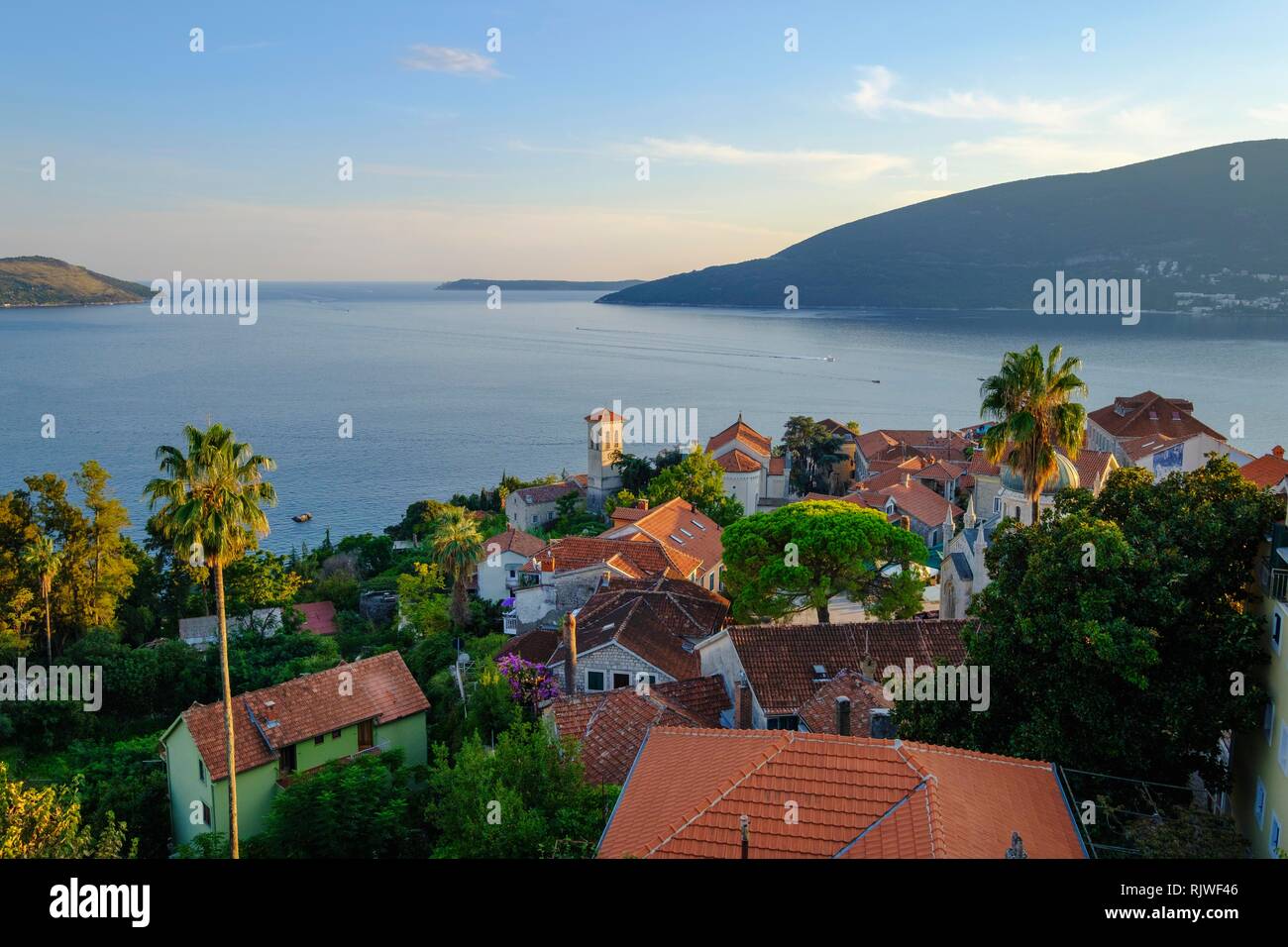 Altstadt, Herceg Novi, Bucht von Kotor, Adria, Montenegro Stockfoto
