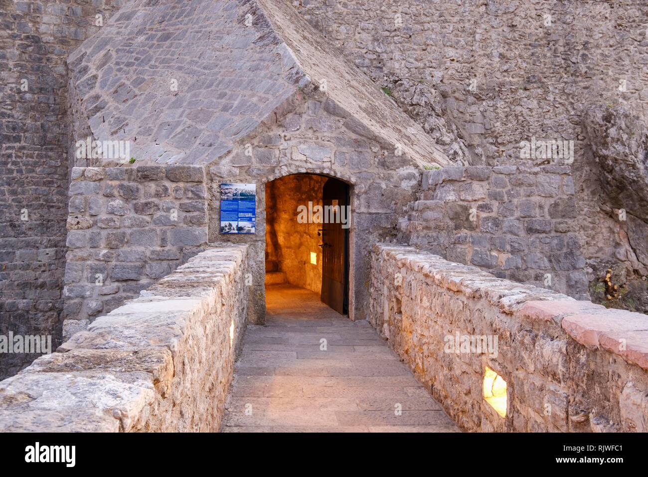 Die Festung Forte Mare, Herceg Novi, Bucht von Kotor, Montenegro Stockfoto