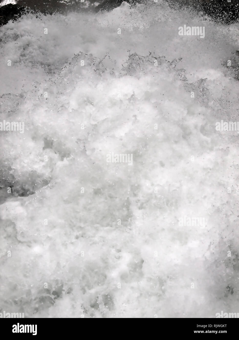 Wasserfälle und Spritzer kraftvoll Edessa fällt in Griechenland Stockfoto