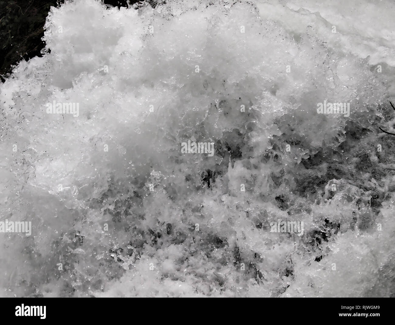 Wasserfälle und Spritzer kraftvoll Edessa fällt in Griechenland Stockfoto