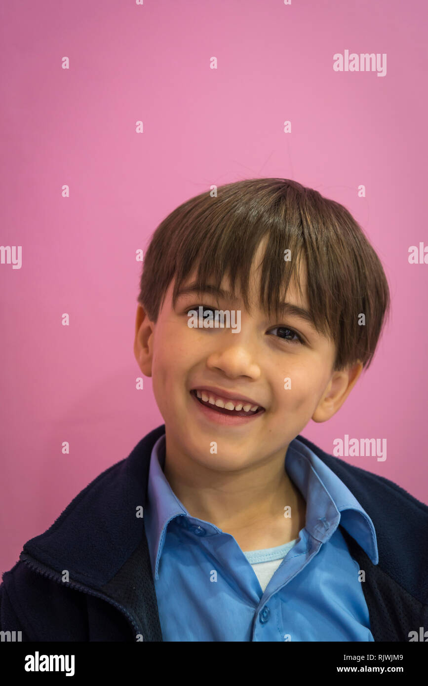 Cute sechs Jahre alten Jungen Stockfoto