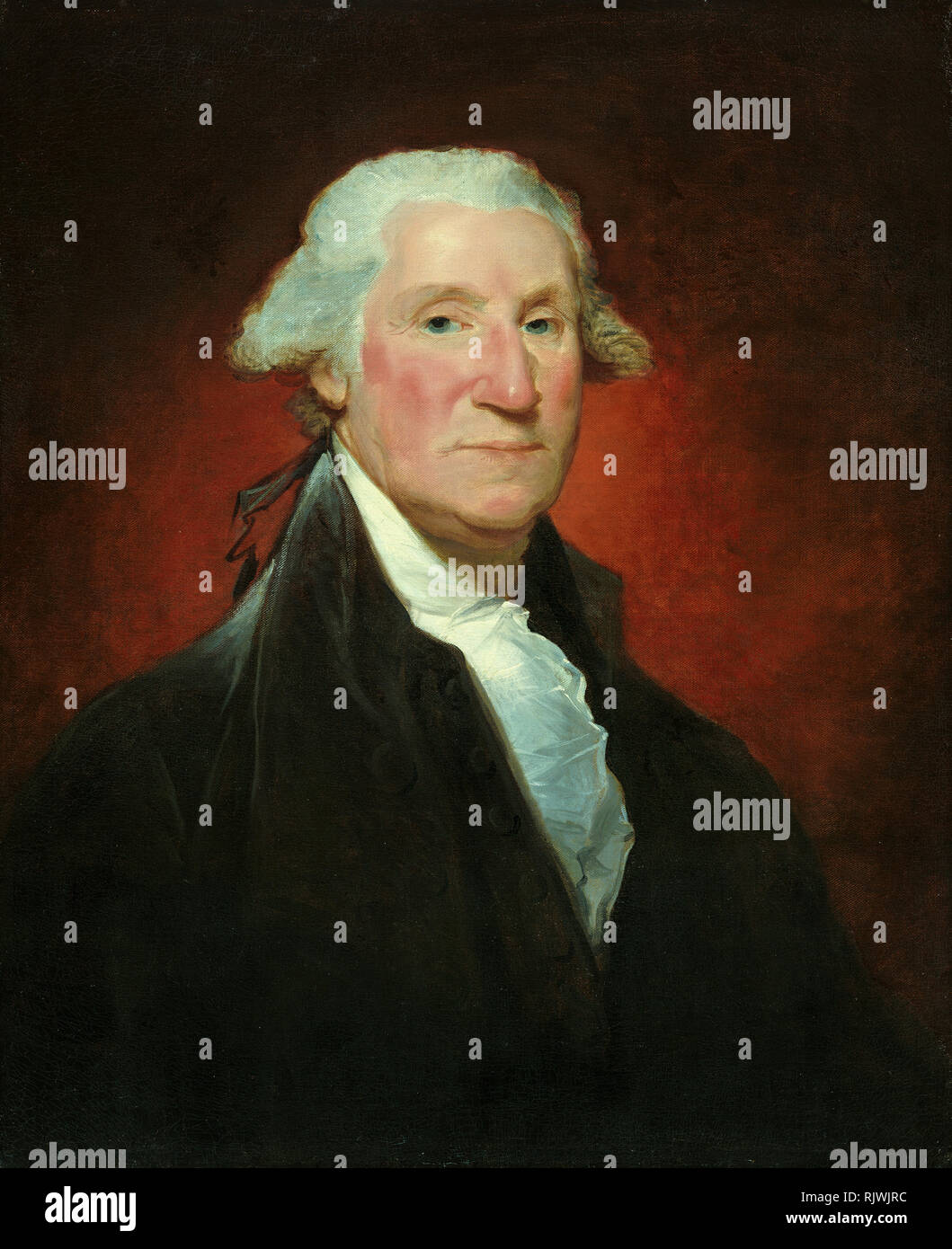 George Washington (Vaughan portrait), Gemälde von Gilbert Stuart 1795 Stockfoto