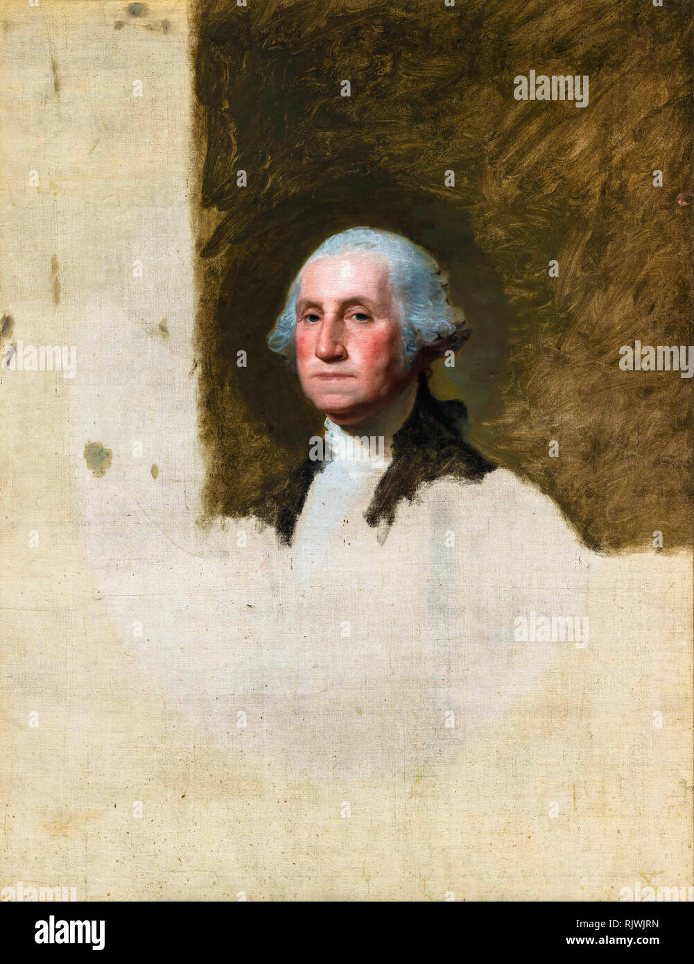 George Washington (Das Athenaeum Portrait), Gilbert Stuart, 1796 Stockfoto