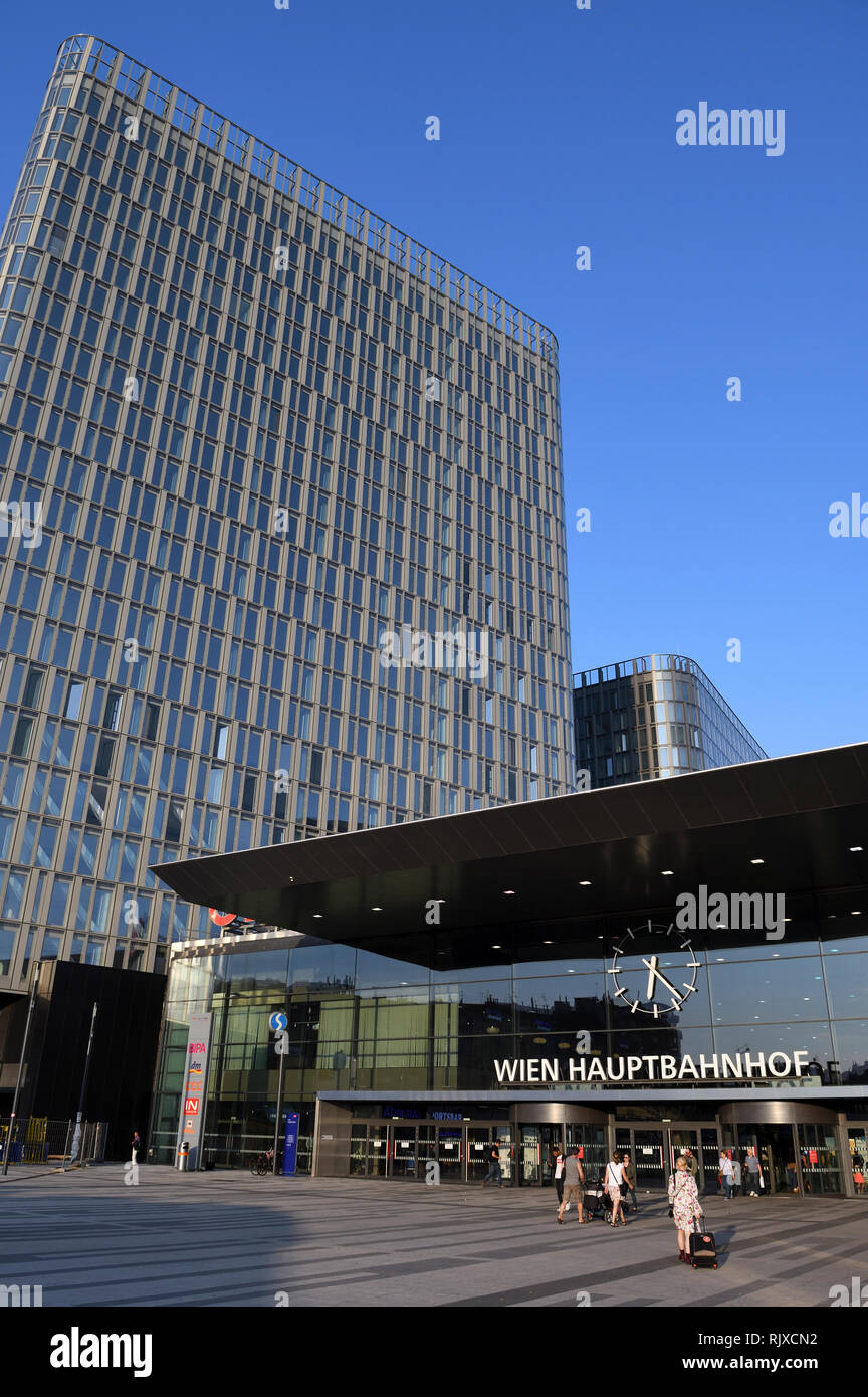 Hauptbahnhof Wien; Wien Hauptbahnhof; Wien; Österreich Stockfotografie