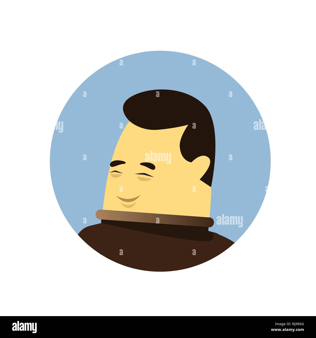 Asiatische Geschäftsmann Avatar Symbol isolierte chinesische oder koreanische Geschäftsmann Profil Stock Vektor