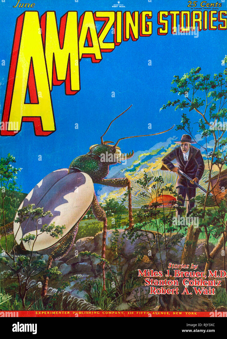 AMAZING STORIES amerikanische Science-Fiction-Magazin Stockfoto