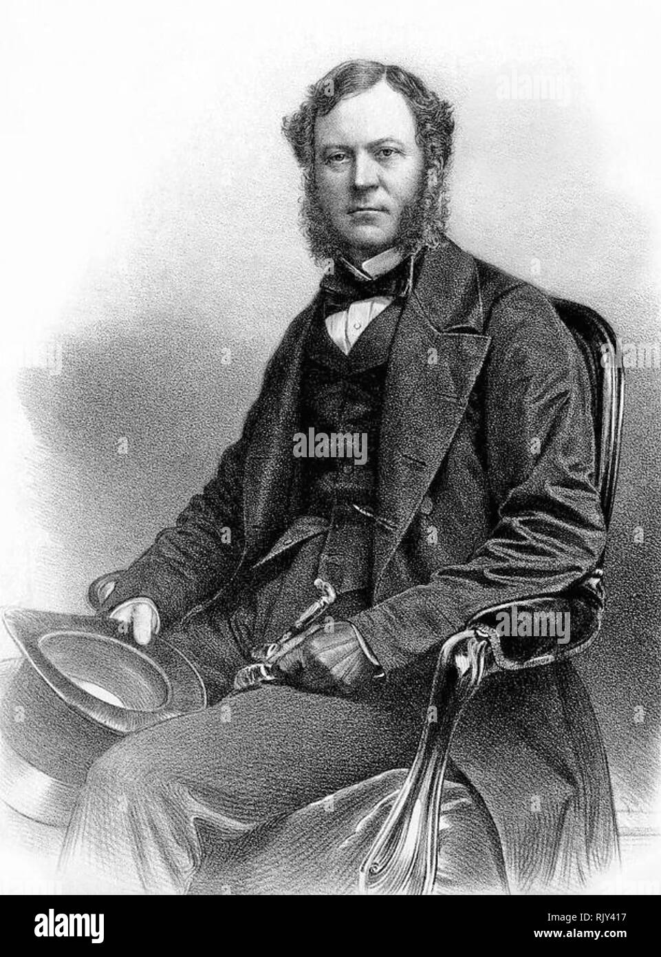 CHARLES GORDON - Lennox, 6. Herzog von Richmond (1818-1903) Englische konservative Politiker Stockfoto