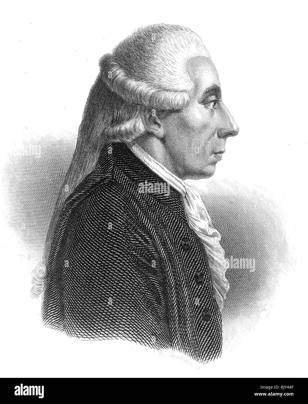 JEAN SYLVAIN BAILLY (1736-1793) Französischer Astronom und Mathematiker Stockfoto