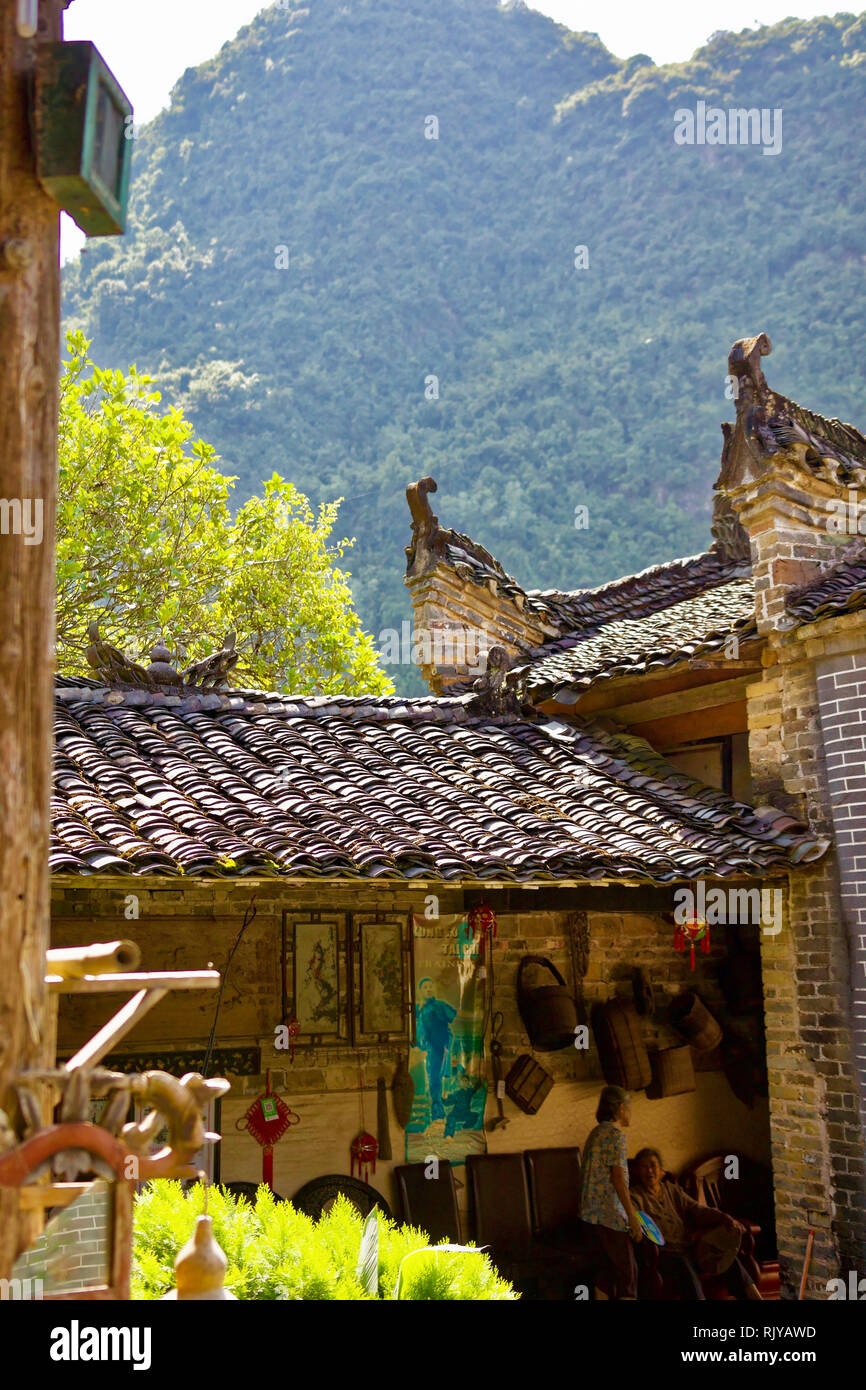 Guilin Region Reisterrassen, China Stockfoto