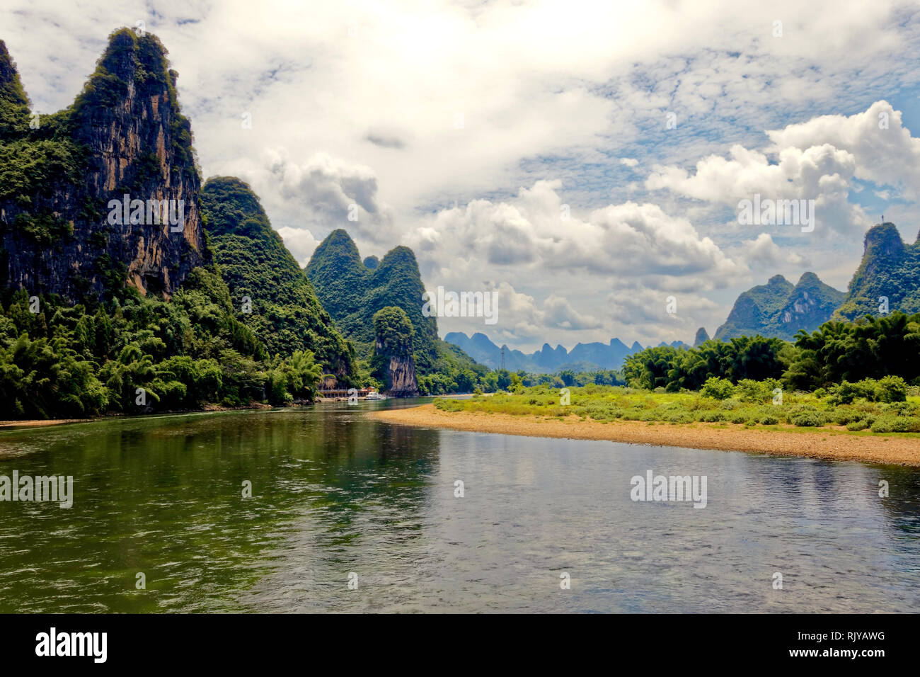 Guilin Li River Cruise, China Stockfoto