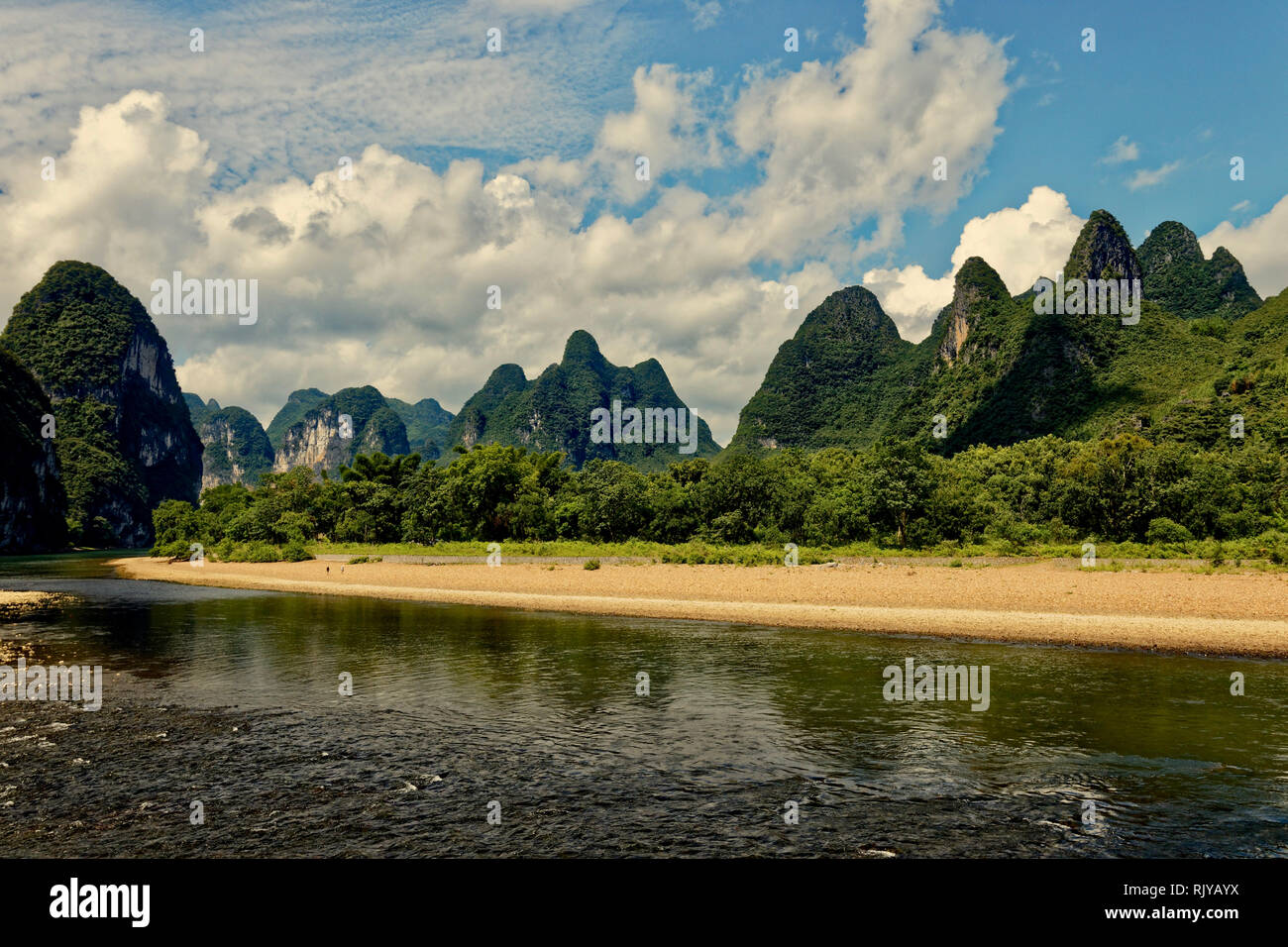 Guilin Li River Cruise, China Stockfoto