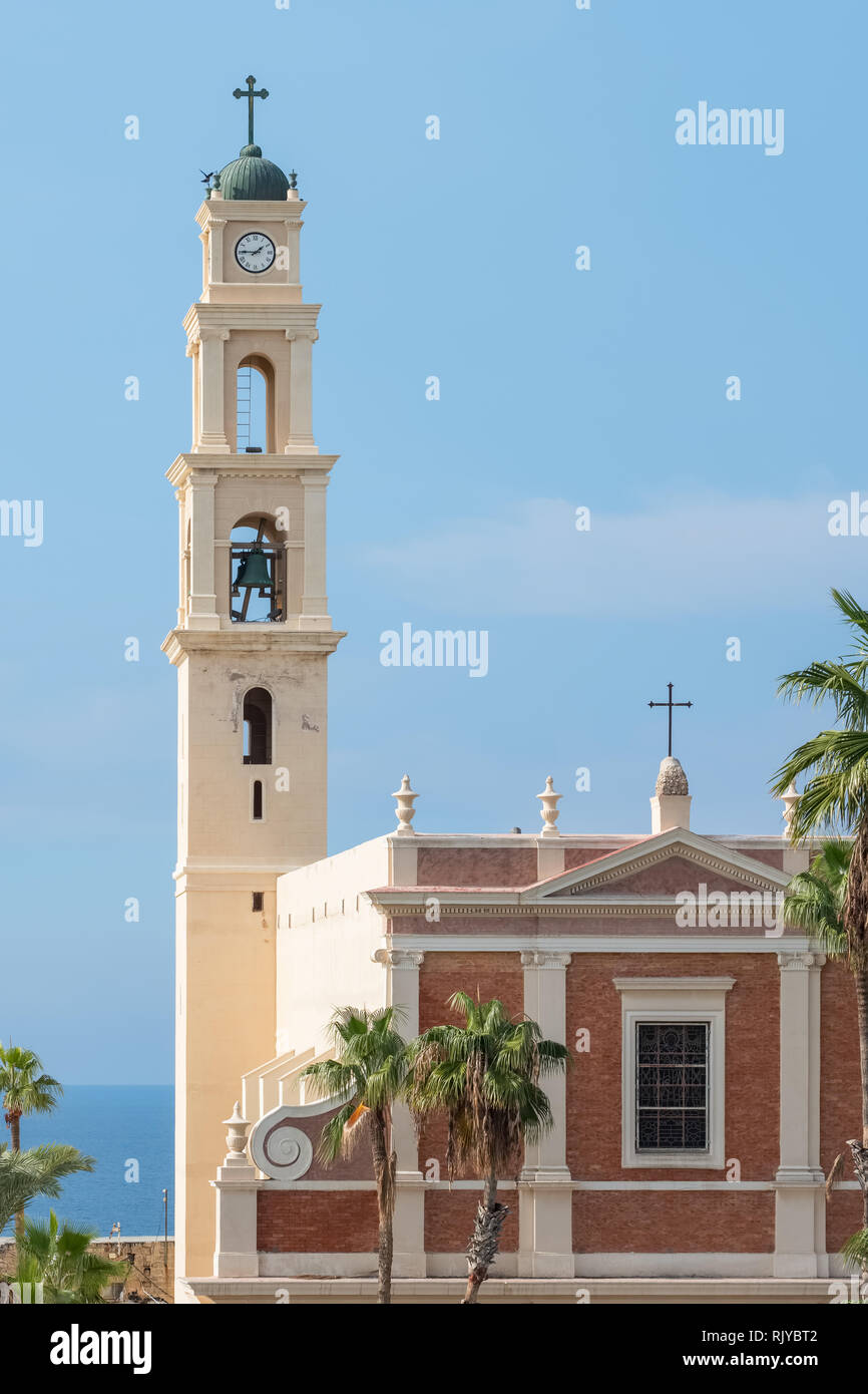 St. Peters Kirche in der Altstadt von Jaffa, Tel Aviv, Israel Stockfoto