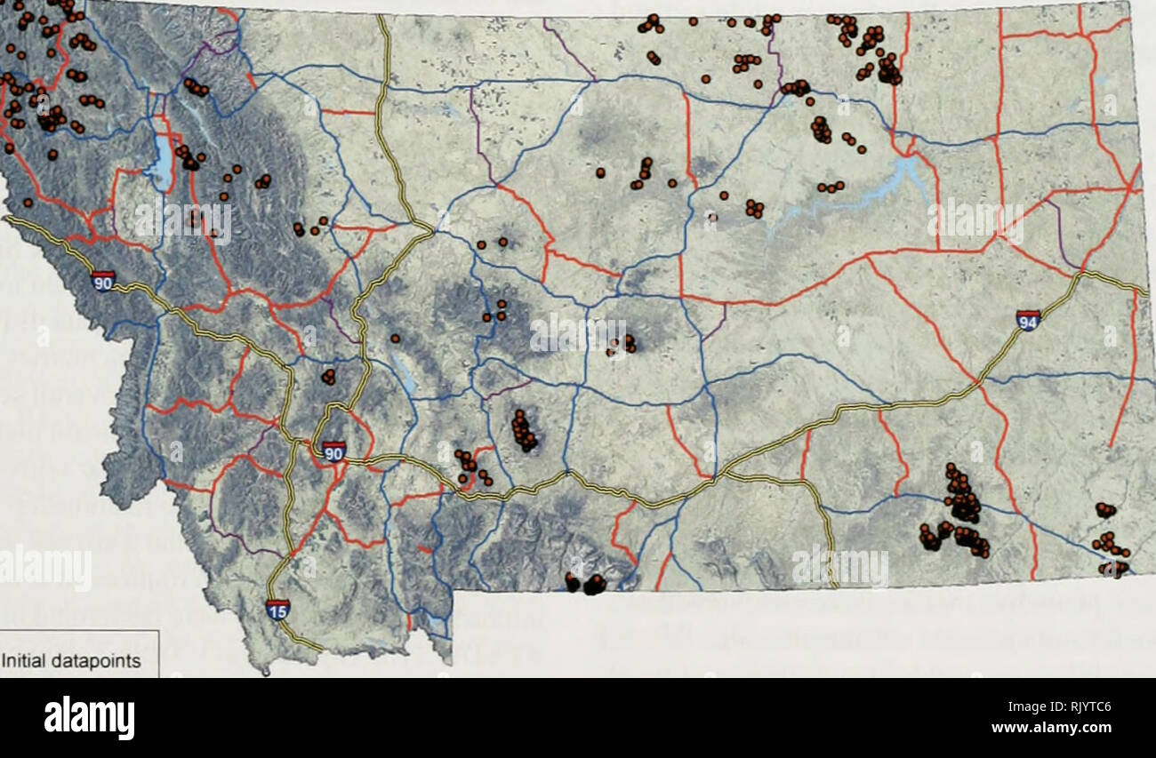 . Bewertung Feuchtgebiet Zustand mit GIS: eine Landschaft Integrität Modell für Montana. Feuchtgebiete; Feuchtgebiete; Landschaftsökologie; Geographische Informationssysteme; GIS-gestützte Bewertung; Level I Bewertung; Feuchtgebiet Bewertung; Landschaft Integrität. Methoden der Datensatz die Daten zur Bewertung von Feuchtgebieten in der ersten Analyse und Modell Kalibrierung verwendet durch Montana natürlichen Erbes Programm amphibian Umfrage Besatzung zwischen 2004 und 2007 gesammelt wurden. Die Amphibien Survey Sampling System grenzt 1! Geographische Schichten auf der Basis von ökoregionen und teileinzugsgebieten. Innerhalb dieser 11 Schichten, gibt es bis zu drei Landbesitz st Stockfoto