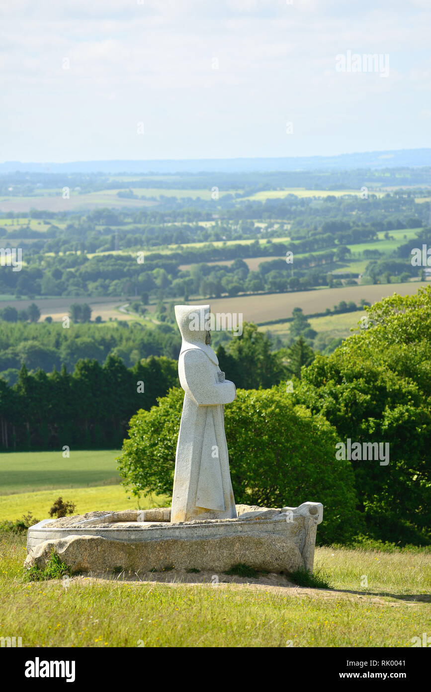 Carnoet (Bretagne, Frankreich): das Tal der Heiligen. Dieses Projekt initiiert von Philippe Abjean, die Wünsche zu erstellen BrittanyÕs Ostern I Stockfoto