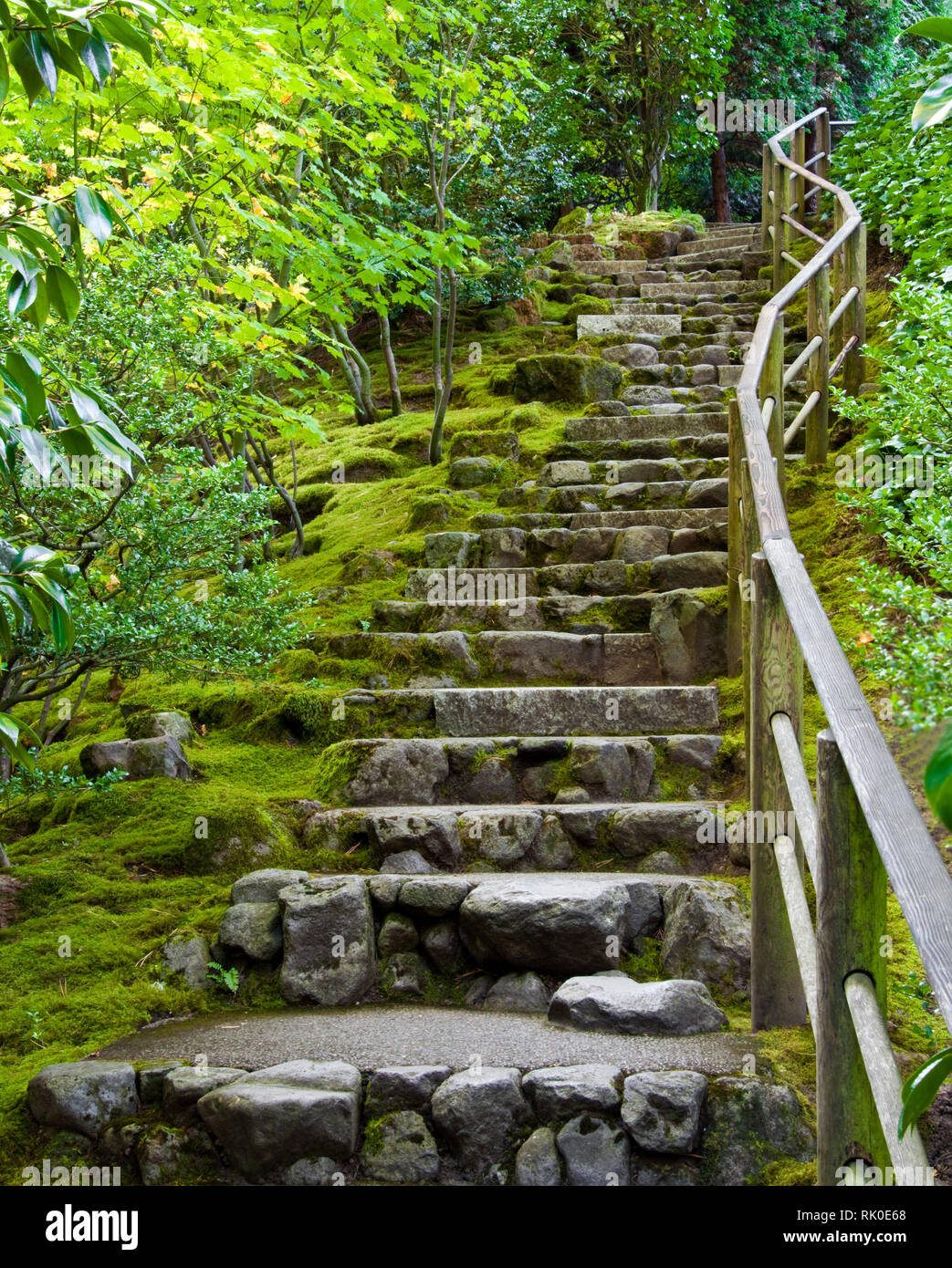 Outdoor Steintreppe Stockfoto