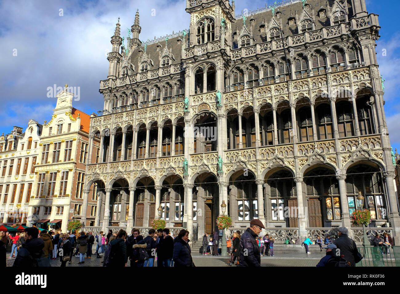 13.11.2018, Bruessel, Belgien - das Maison du Roi mit dem Stadtmuseum der Grand-Place in Bruessel Stockfoto