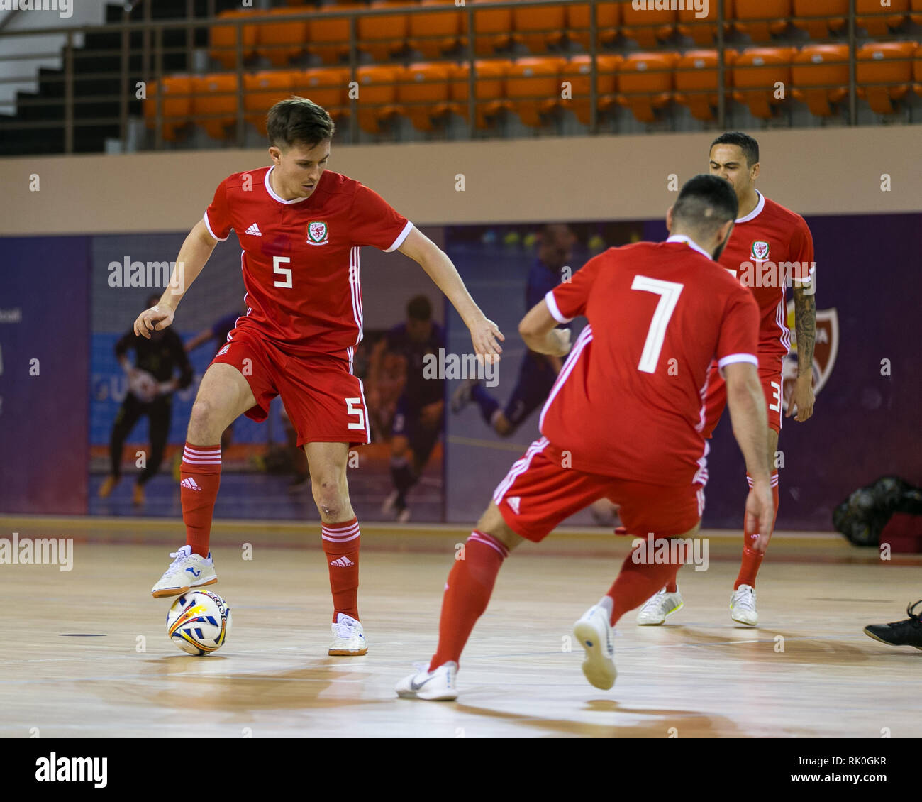 2020 FIFA Futsal-Weltmeisterschaft Qualifier. Wales vs Finnland, Ciorescu, FUTSAL ARENA FMF, Moldau. 31. Januar 2019. Spiel beendet Wales 0 - Moldawien Stockfoto