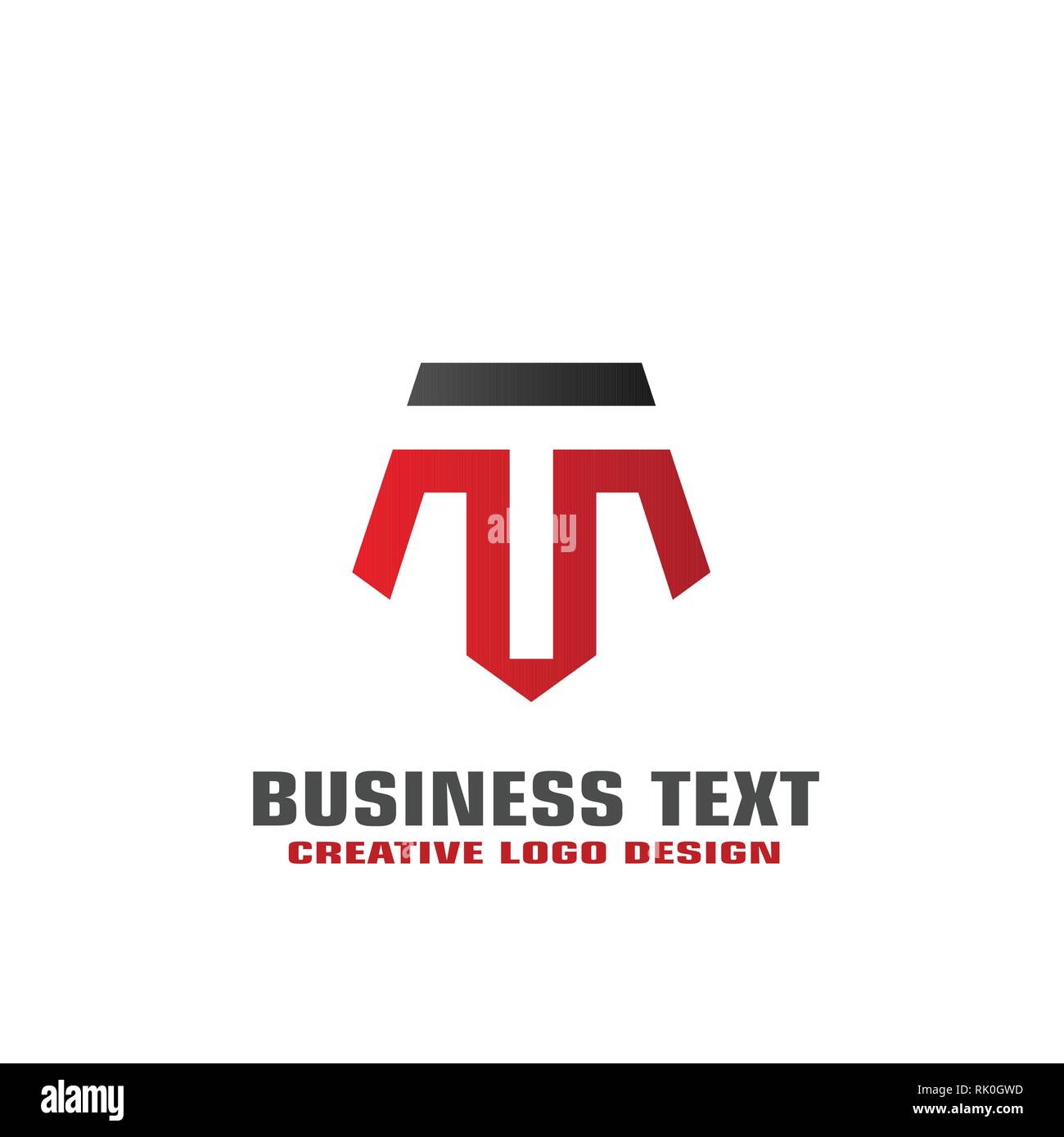 T schreiben Logo vektor design, Initial TM logo Vorlage, elegante Business Logo. Stock Vektor