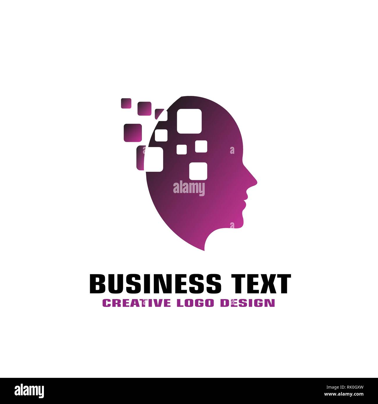 Digital mind Graphic logo Vorlage, Business Logo Design. Stock Vektor