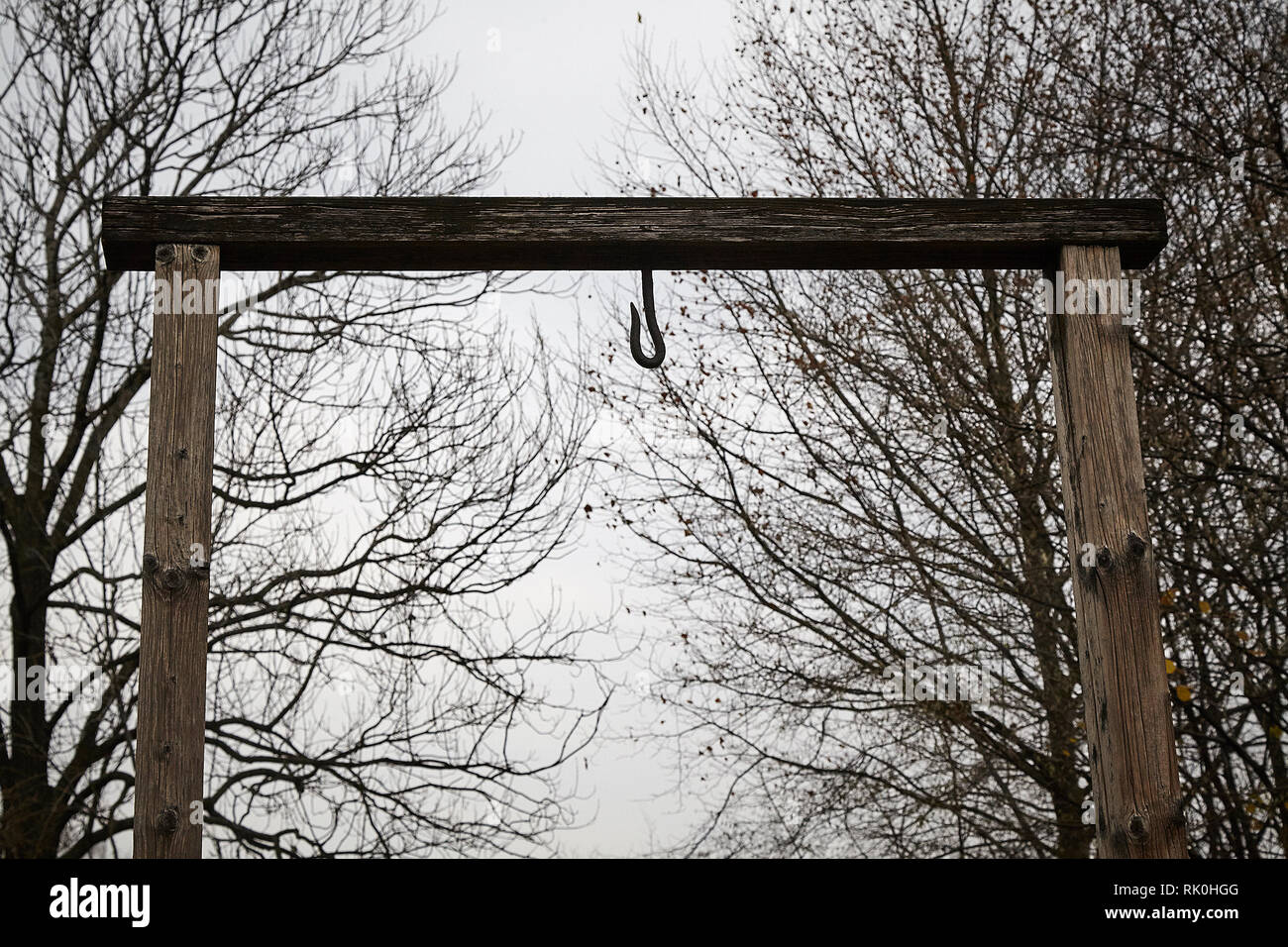 Auschwitz war das größte der deutschen nationalsozialistischen Konzentrationslager und Vernichtungslager Zentren. Über 1,1 Millionen Männer, Frauen und Kinder, ums Leben. Stockfoto