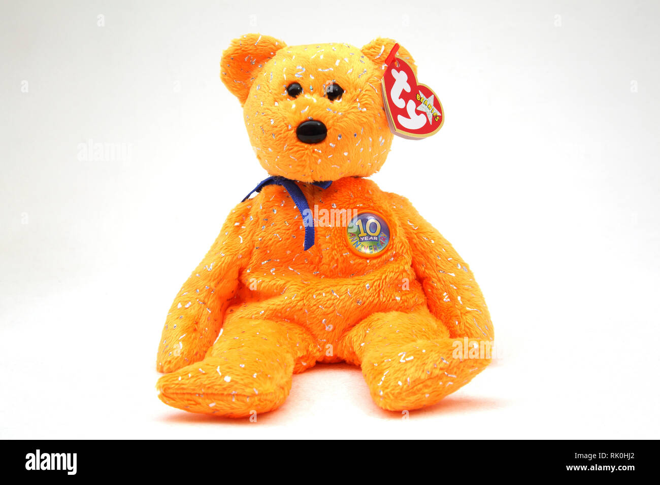 TY Beanie Baby Bär Jubiläumsausgabe Stockfoto