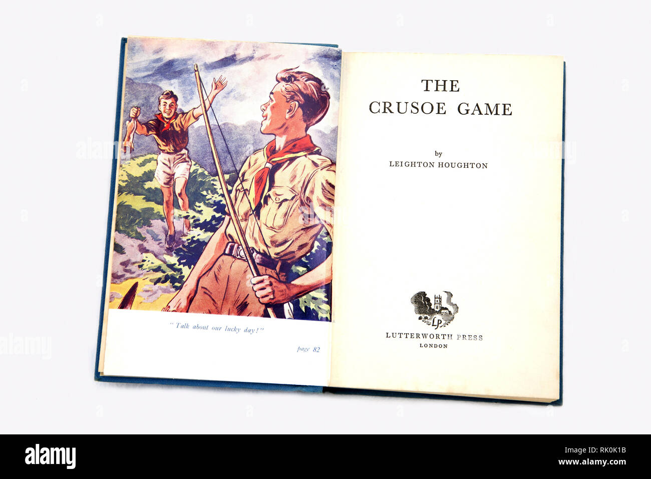 Die Crusoe Spiel von Leighton Houghton Stockfoto