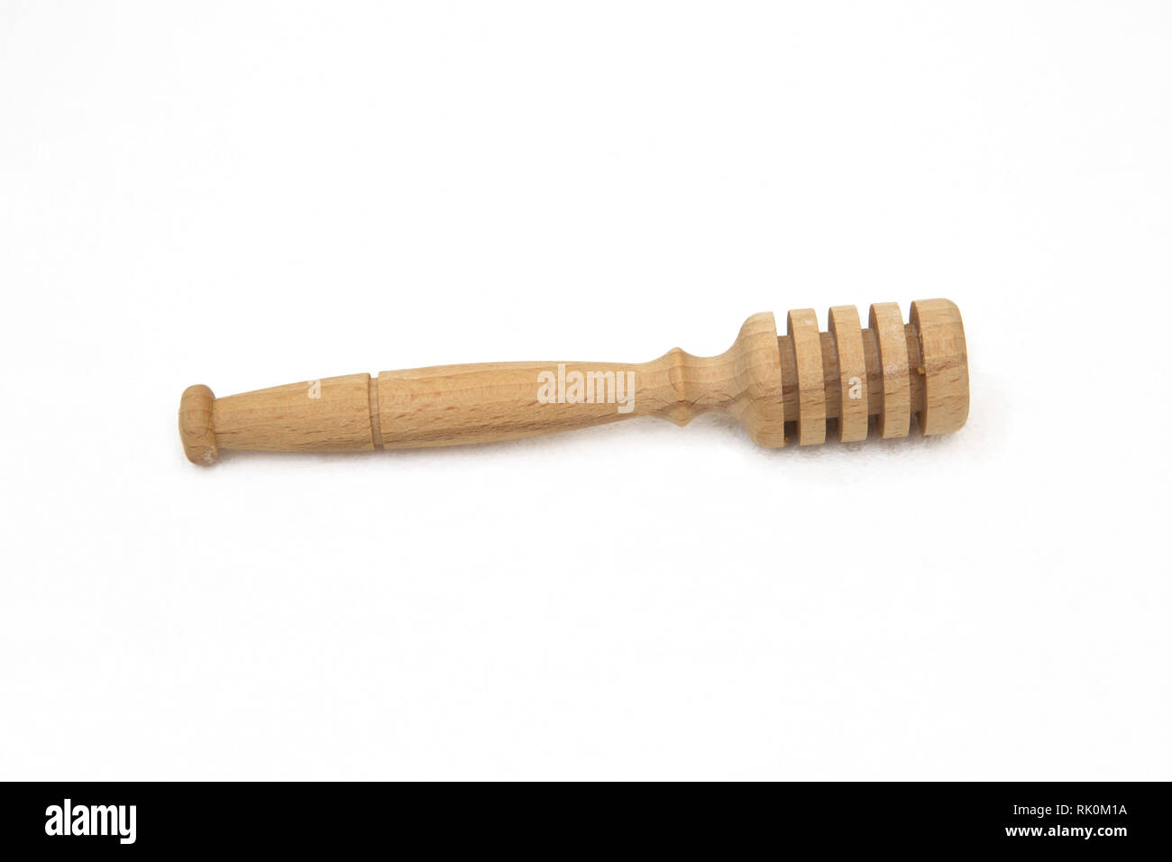 Holz- Honig Drizzler Stockfoto