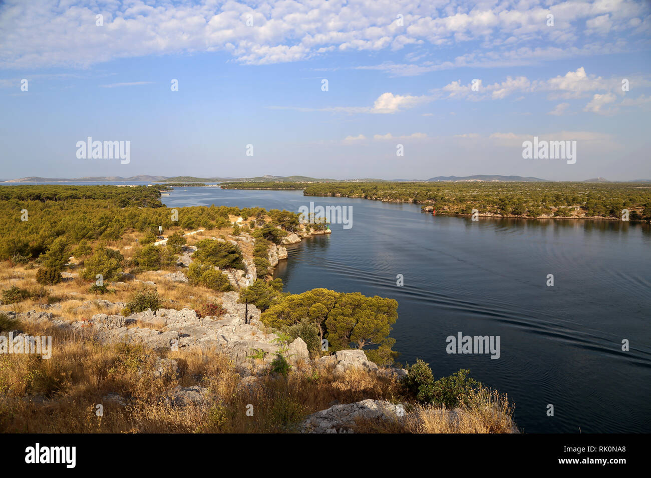 Kanal des Hl. Antonius/Kanal des Hl. Antonius, Sibenik (Kroatien) Stockfoto