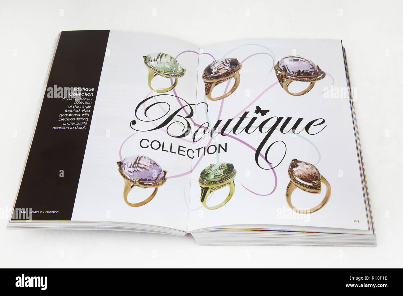 Buchen Sie die Kostbarkeiten der Enzyklopädie auf Edel- und Halbedelsteinen Lure Stockfoto