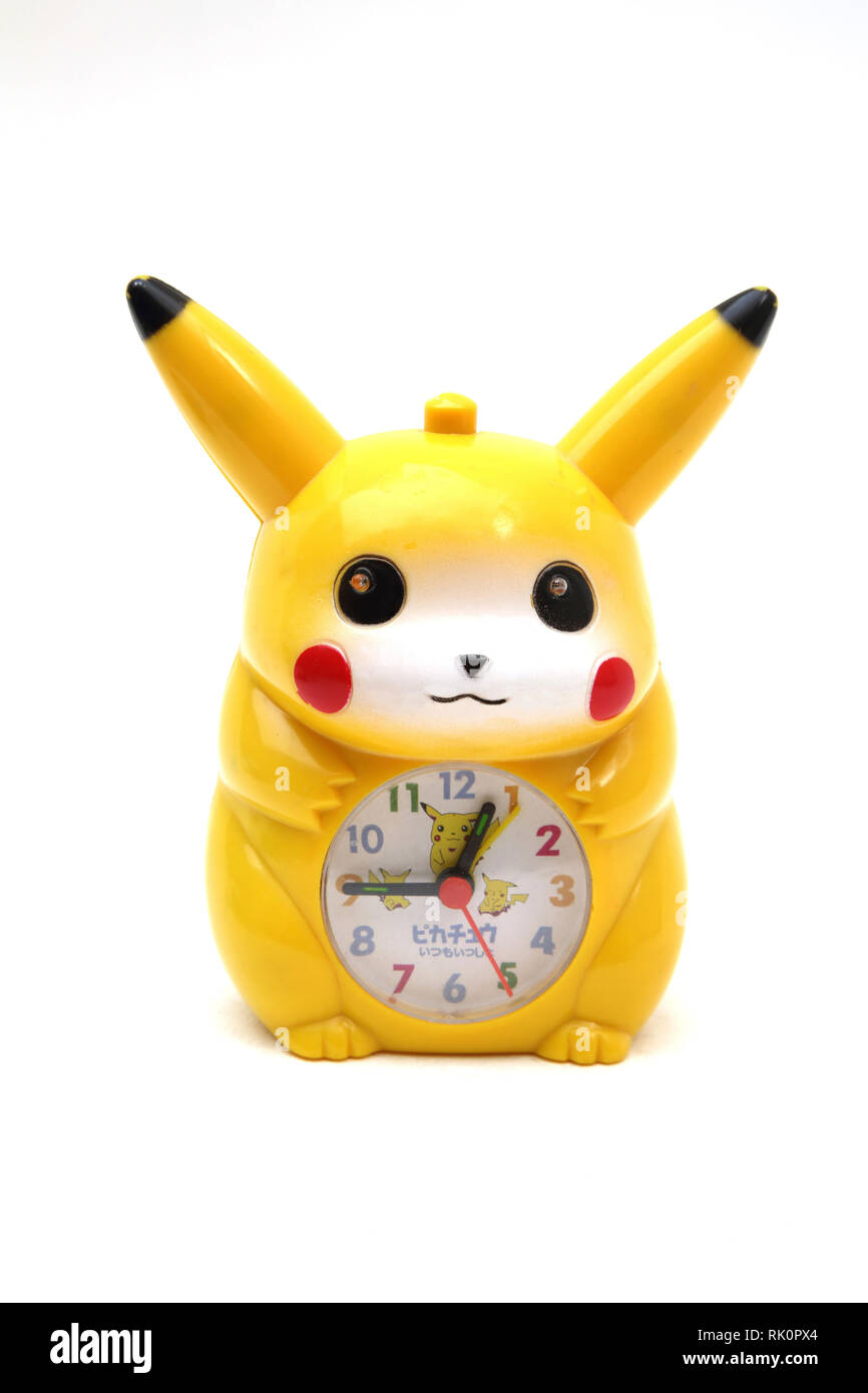 Pokemon Pikachu Wecker Stockfoto