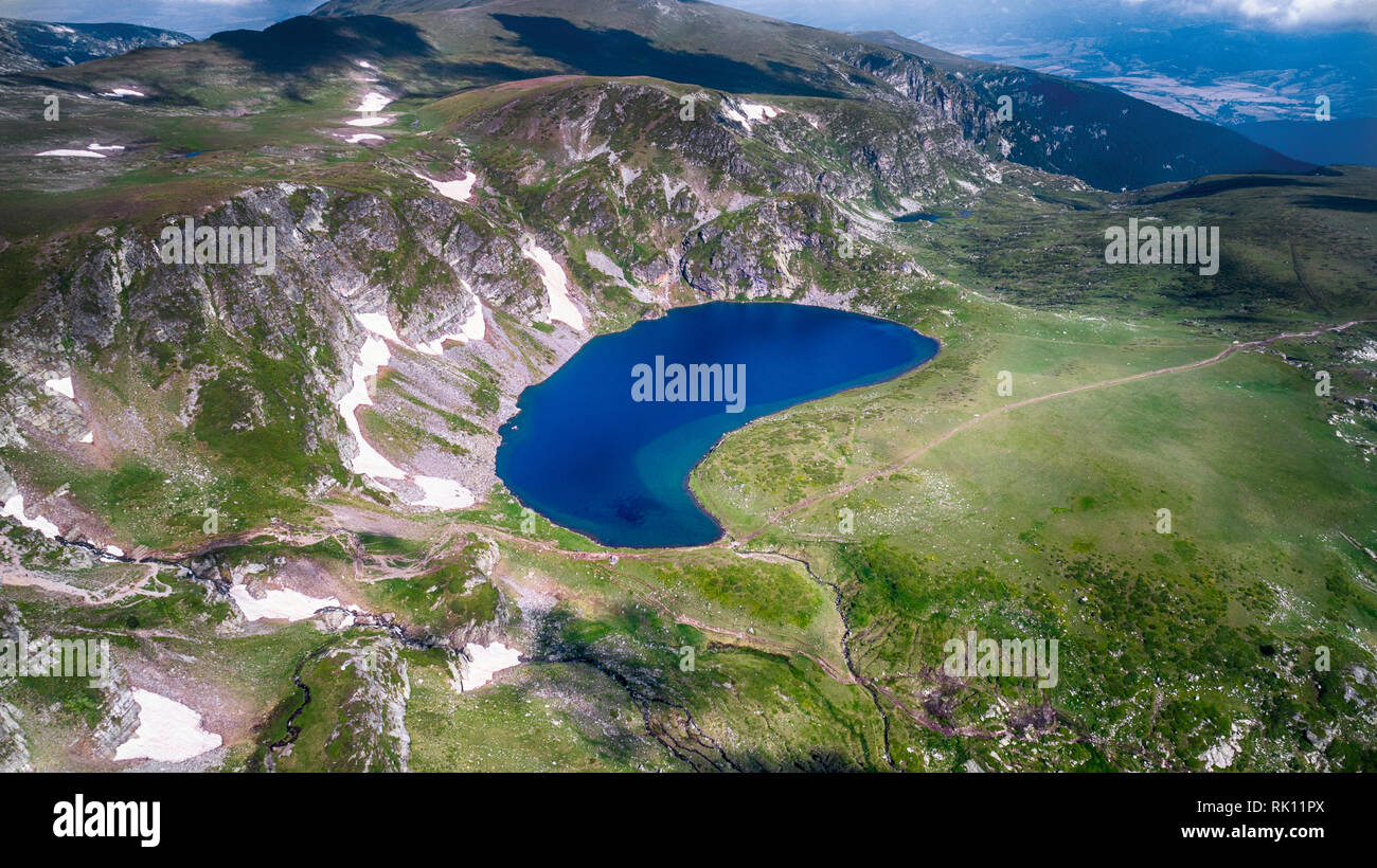 Die sieben Seen von Rila Gebirge in Bulgarien Stockfoto