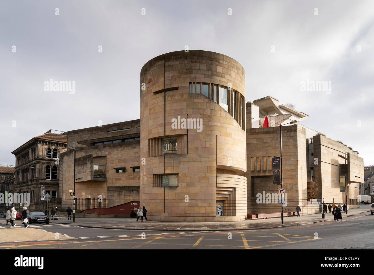 Die Außenseite des National Museum of Scotland, Edinburgh, Schottland, Großbritannien Stockfoto