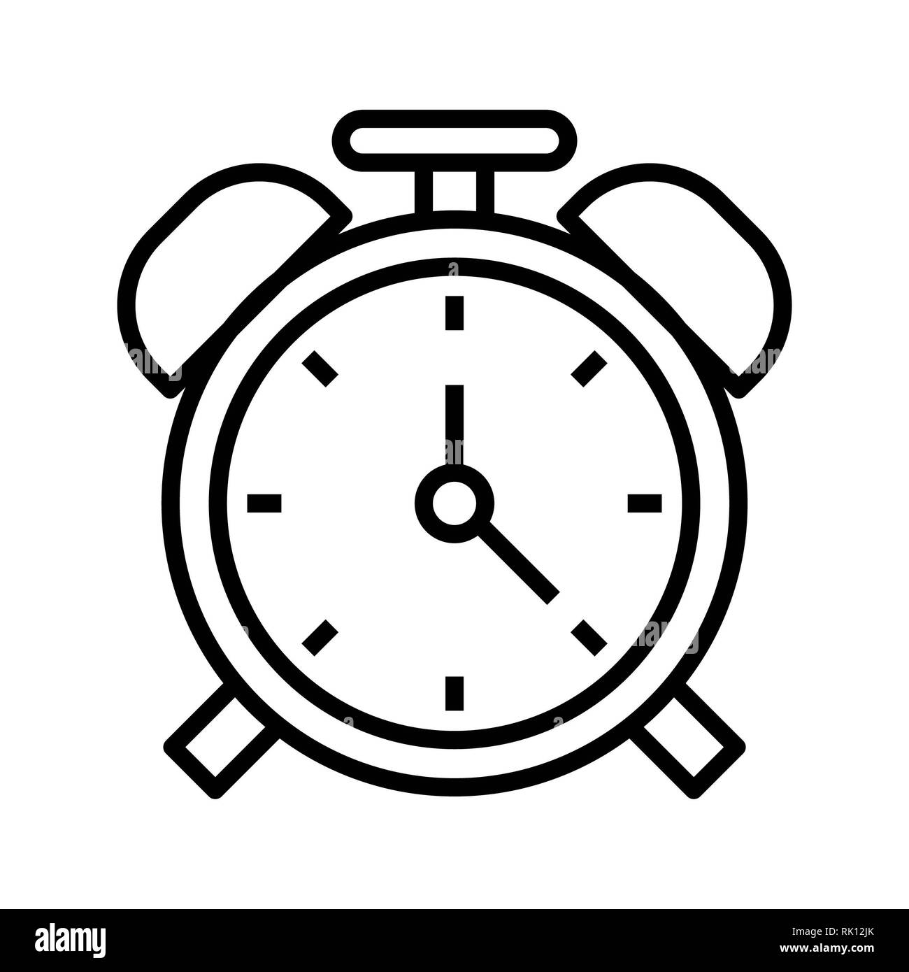 Das Symbol "Alarm", Vector Illustration, Business Überblick Stockfoto